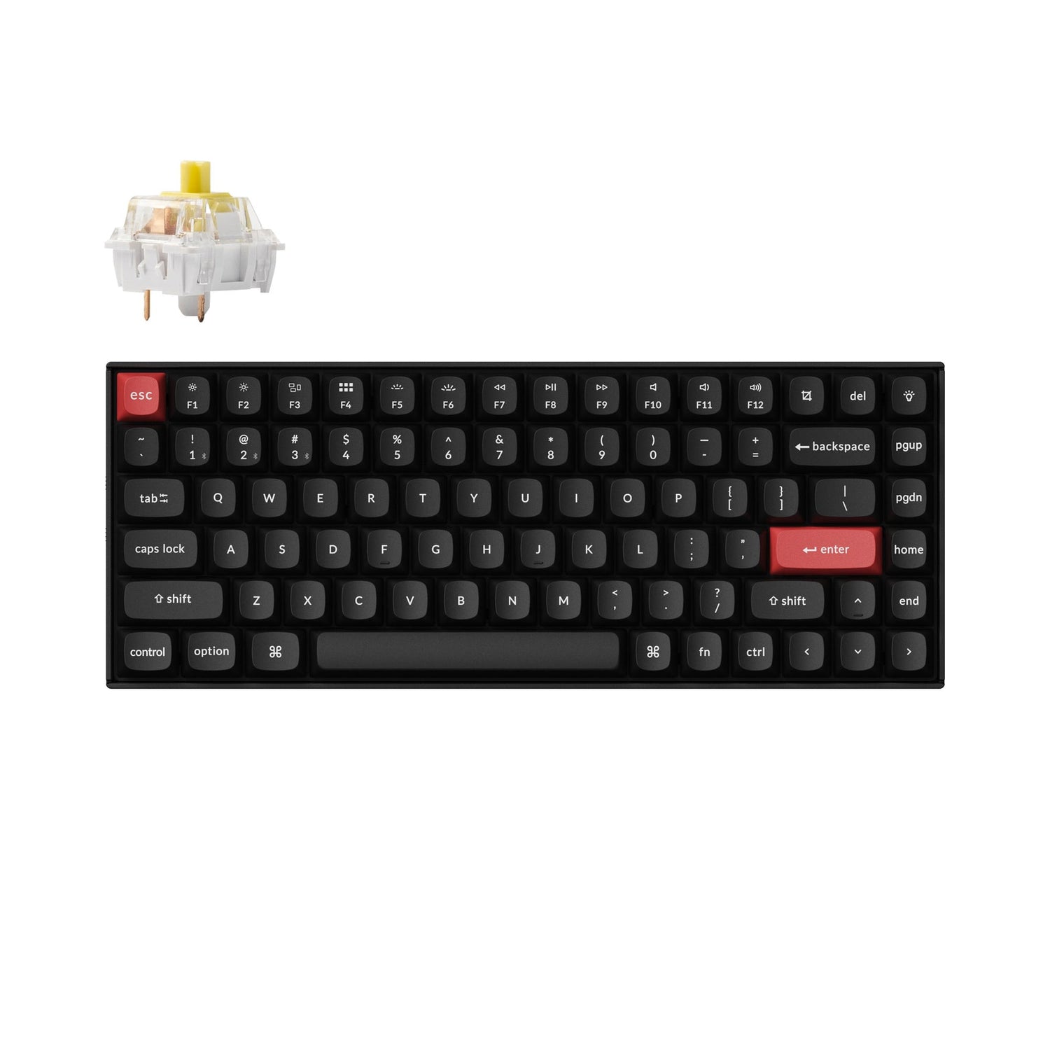Teclado mecânico sem fio Keychron K2 Pro QMK/VIA (layout ANSI dos EUA)