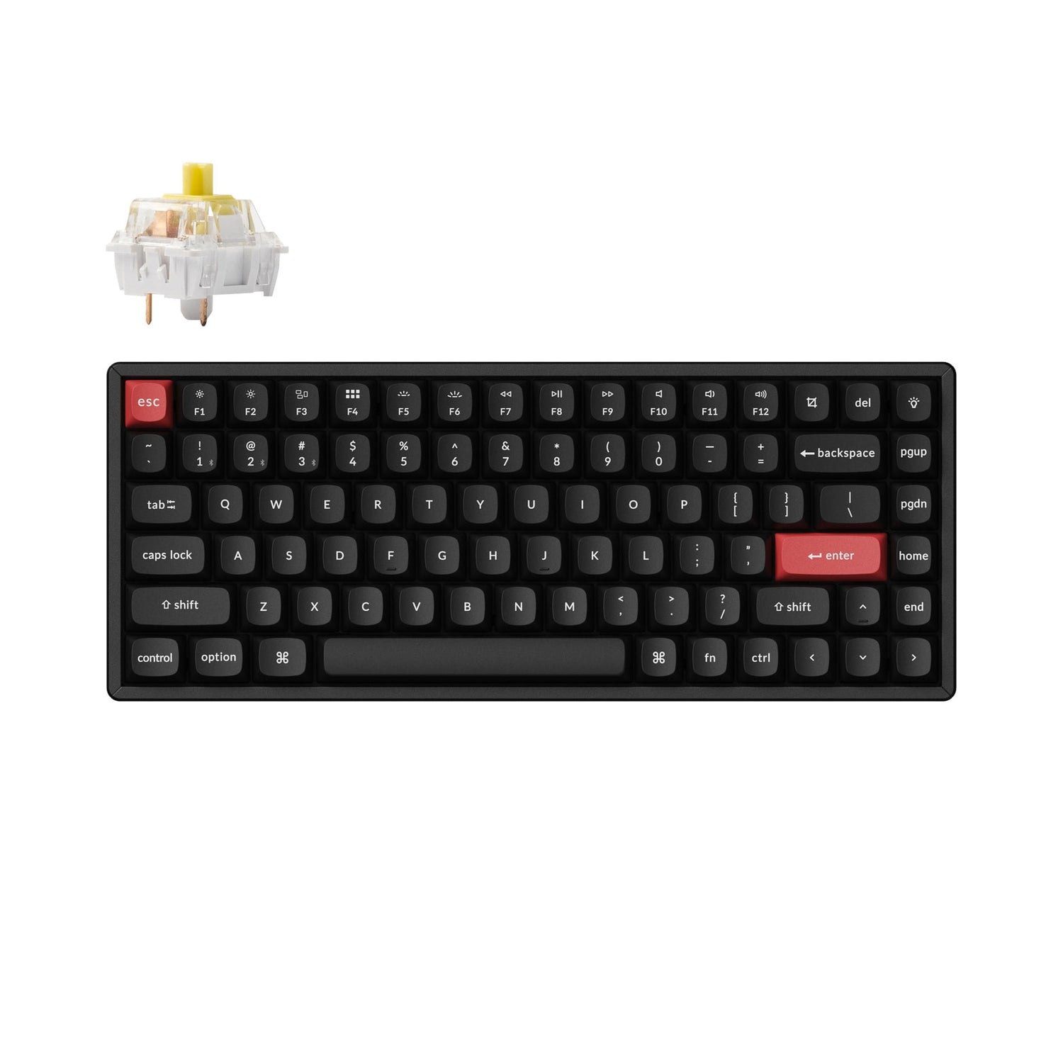 Teclado mecânico sem fio Keychron K2 Pro QMK/VIA (layout ANSI dos EUA)