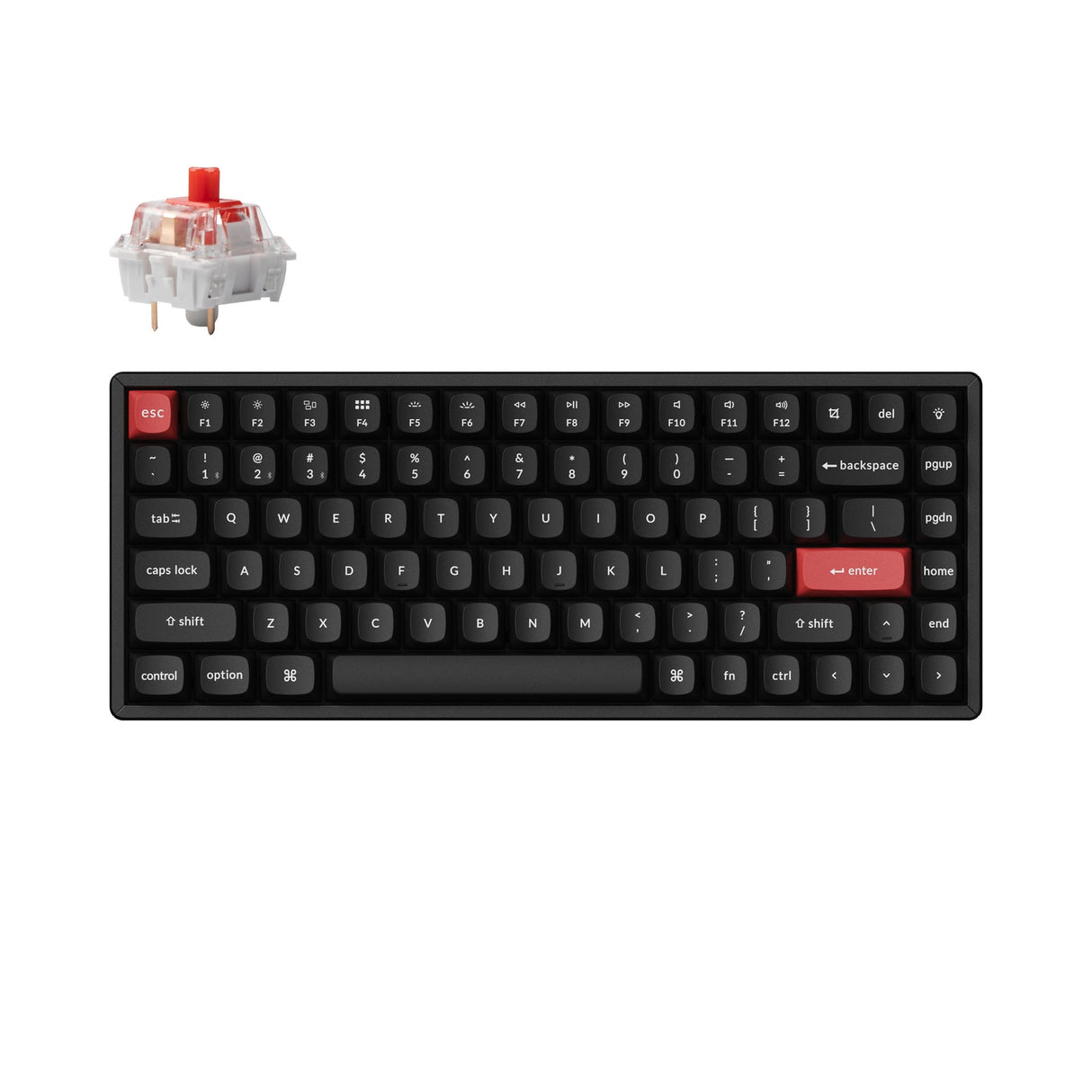Teclado mecânico sem fio Keychron K2 Pro QMK/VIA (layout ANSI dos EUA)