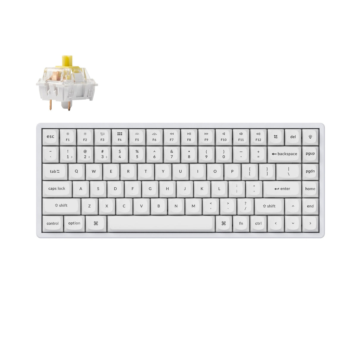 Teclado mecânico sem fio Keychron K2 Pro QMK/VIA (layout ANSI dos EUA)