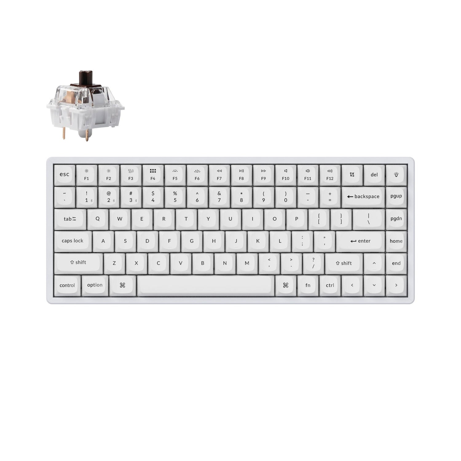 Teclado mecânico sem fio Keychron K2 Pro QMK/VIA (layout ANSI dos EUA)