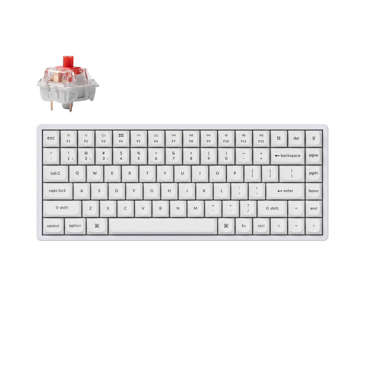 Teclado mecânico sem fio Keychron K2 Pro QMK/VIA (layout ANSI dos EUA)