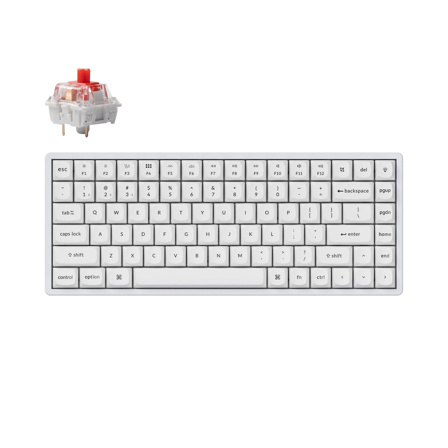 Teclado mecânico sem fio Keychron K2 Pro QMK/VIA (layout ANSI dos EUA)