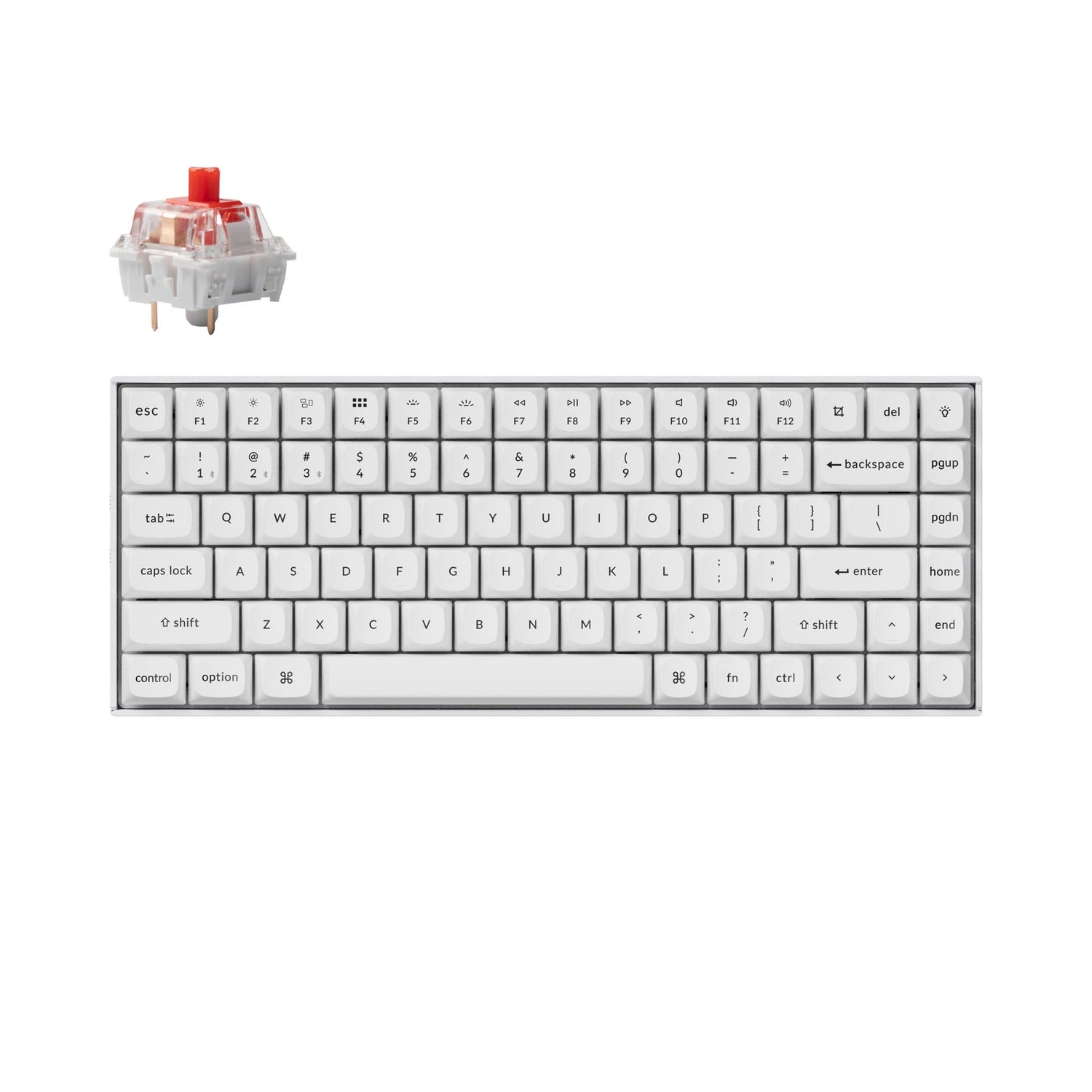 Teclado mecânico sem fio Keychron K2 Pro QMK/VIA (layout ANSI dos EUA)