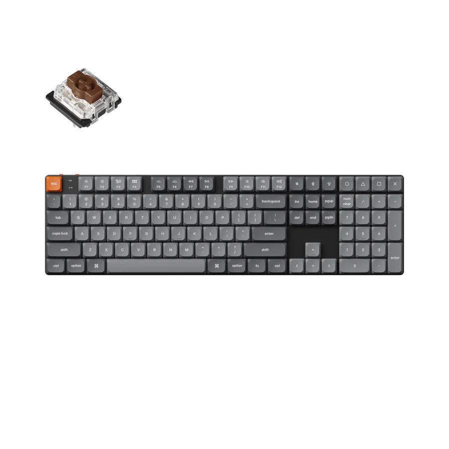Teclado mecánico personalizado inalámbrico Keychron K5 Max QMK/VIA