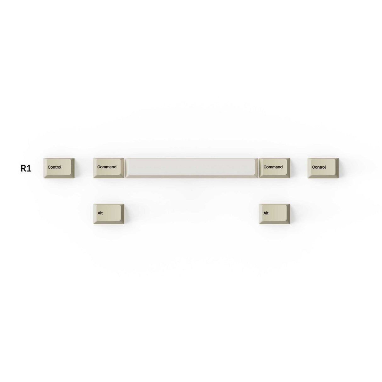 Conjunto completo de teclas PBT de perfil cereja Double-Shot - Camelo