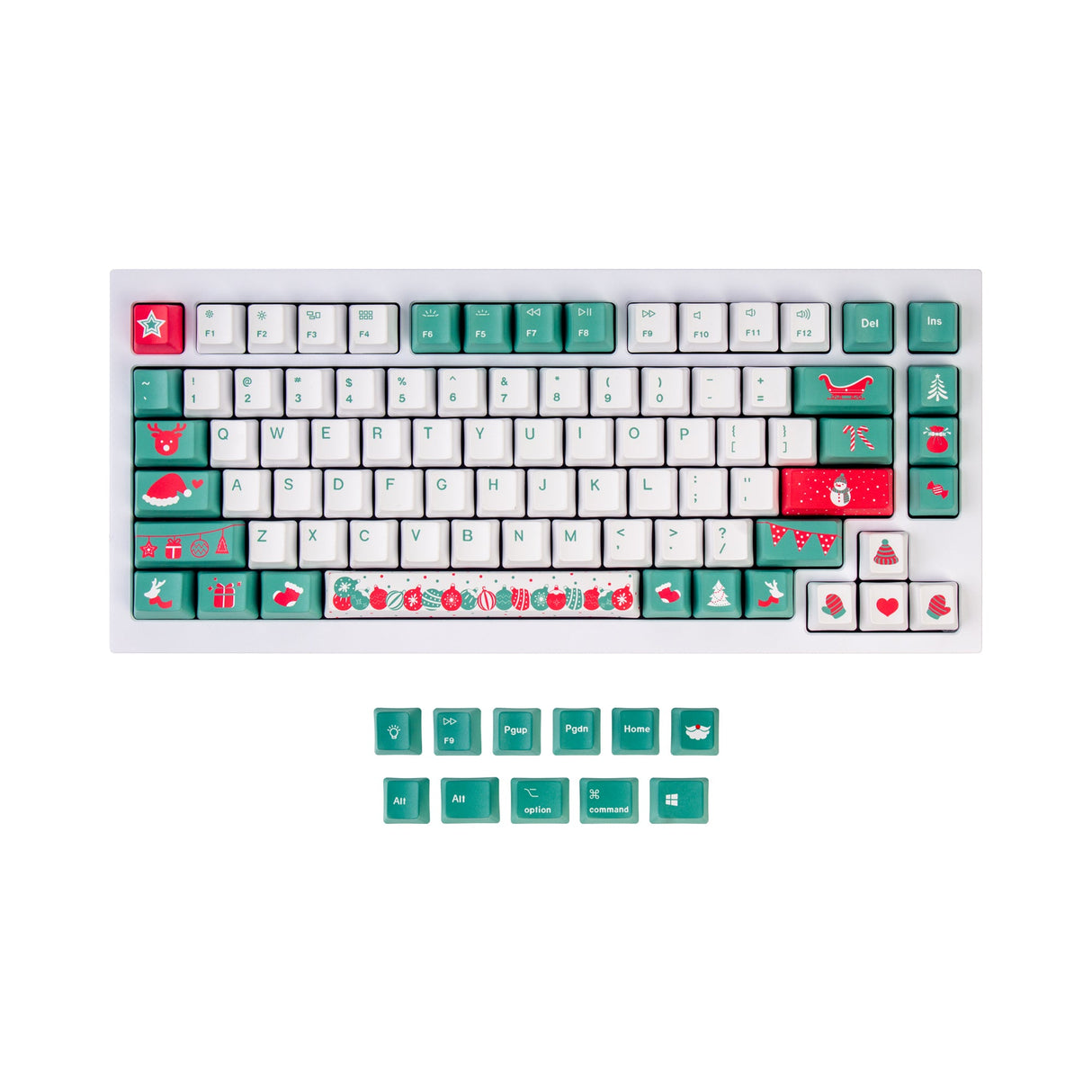 Conjunto de chaves OEM Dye-Sub PBT - Árvore de Natal