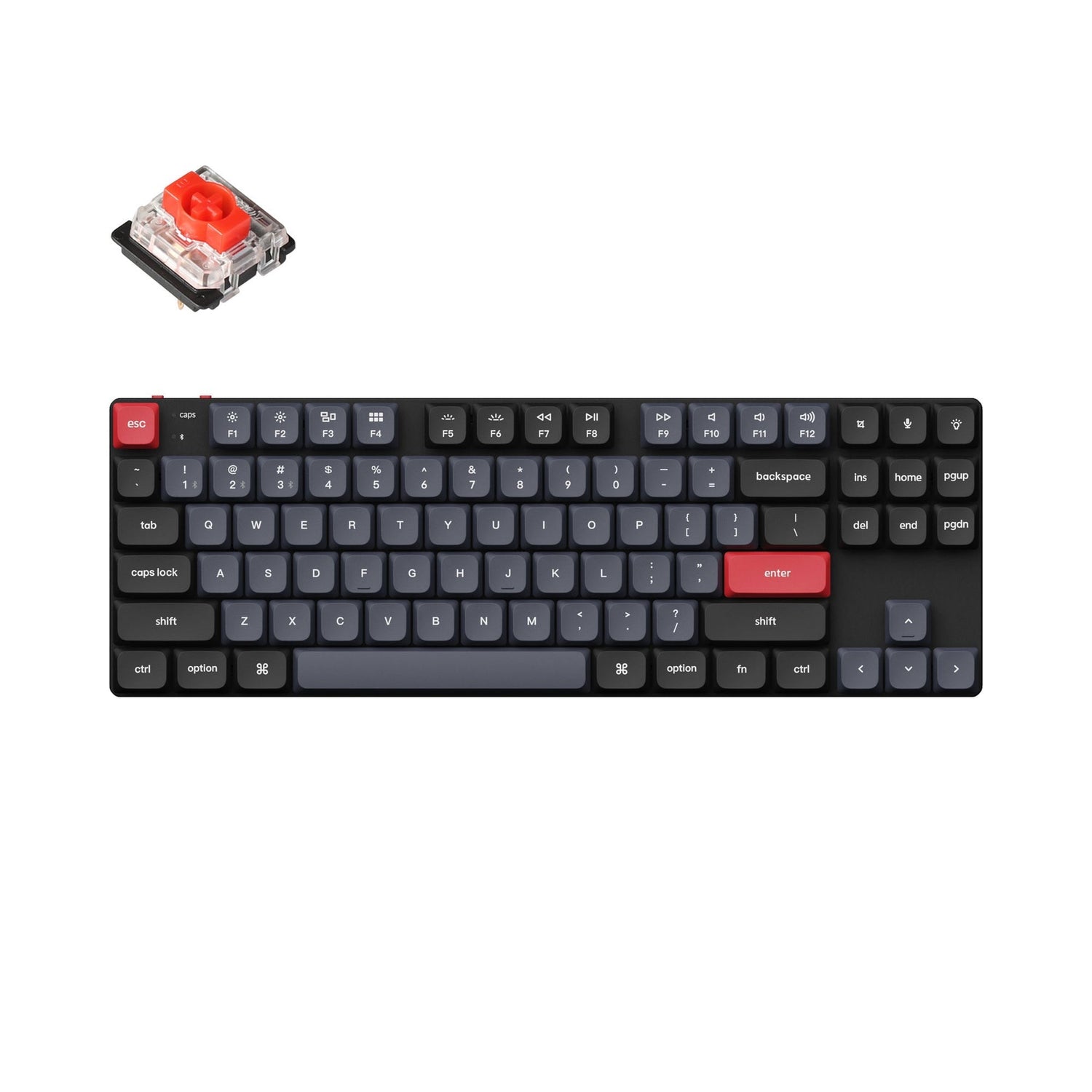 Teclado mecânico personalizado sem fio Keychron K1 Pro QMK/VIA (layout ANSI dos EUA)