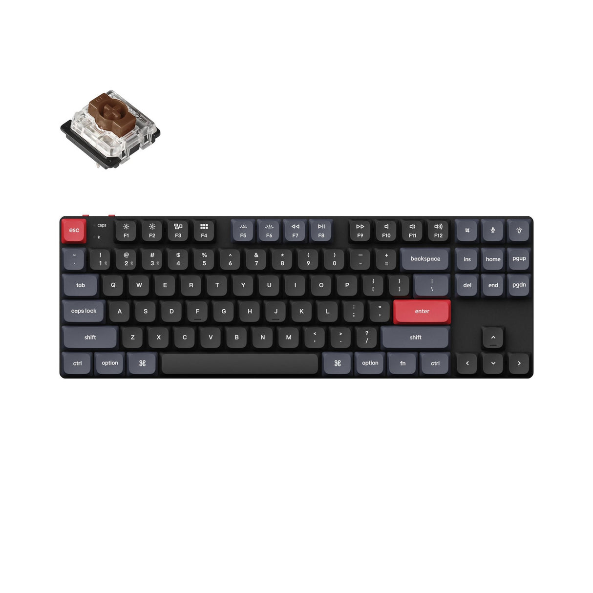 Teclado mecânico personalizado sem fio Keychron K1 Pro QMK/VIA (layout ANSI dos EUA)