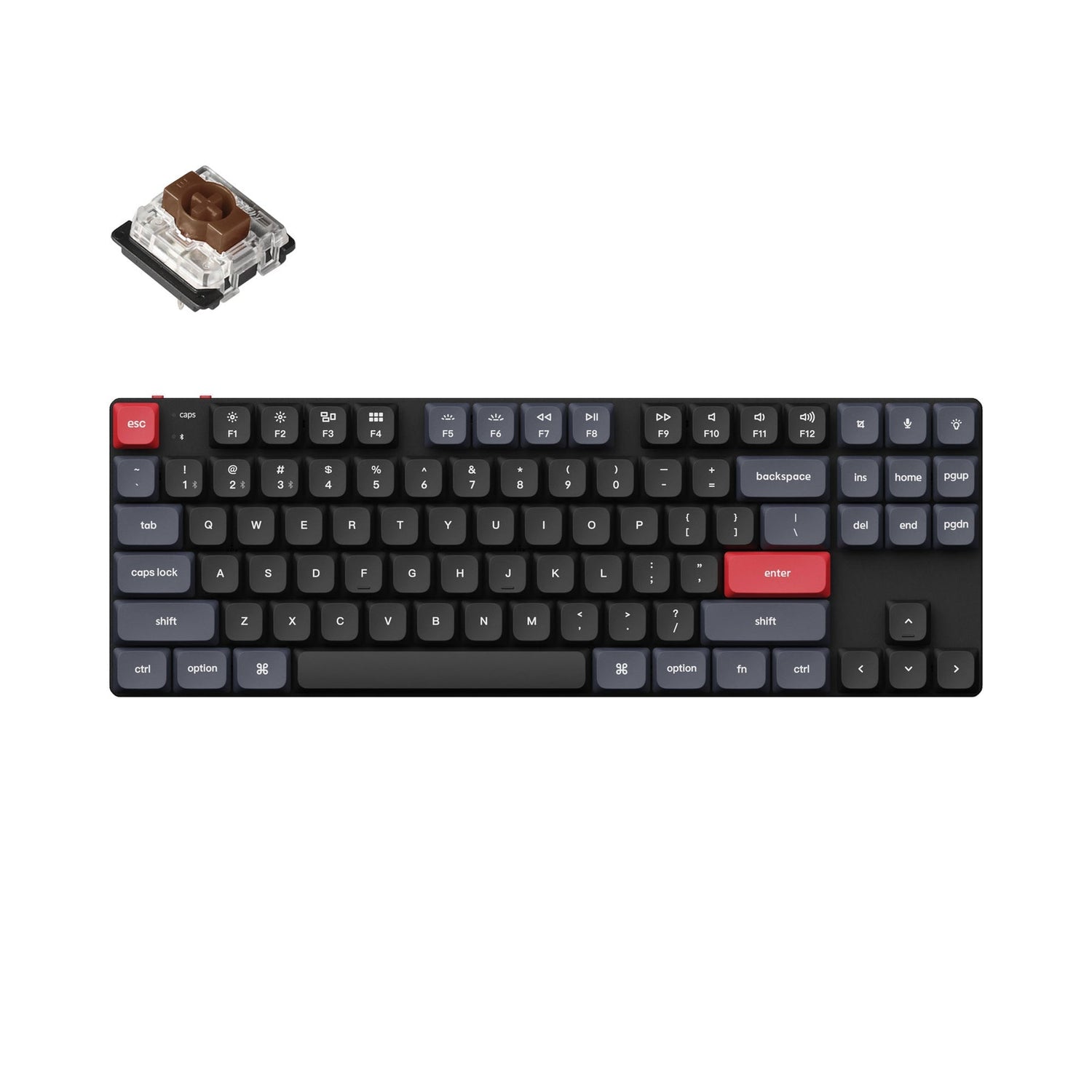 Teclado mecânico personalizado sem fio Keychron K1 Pro QMK/VIA (layout ANSI dos EUA)