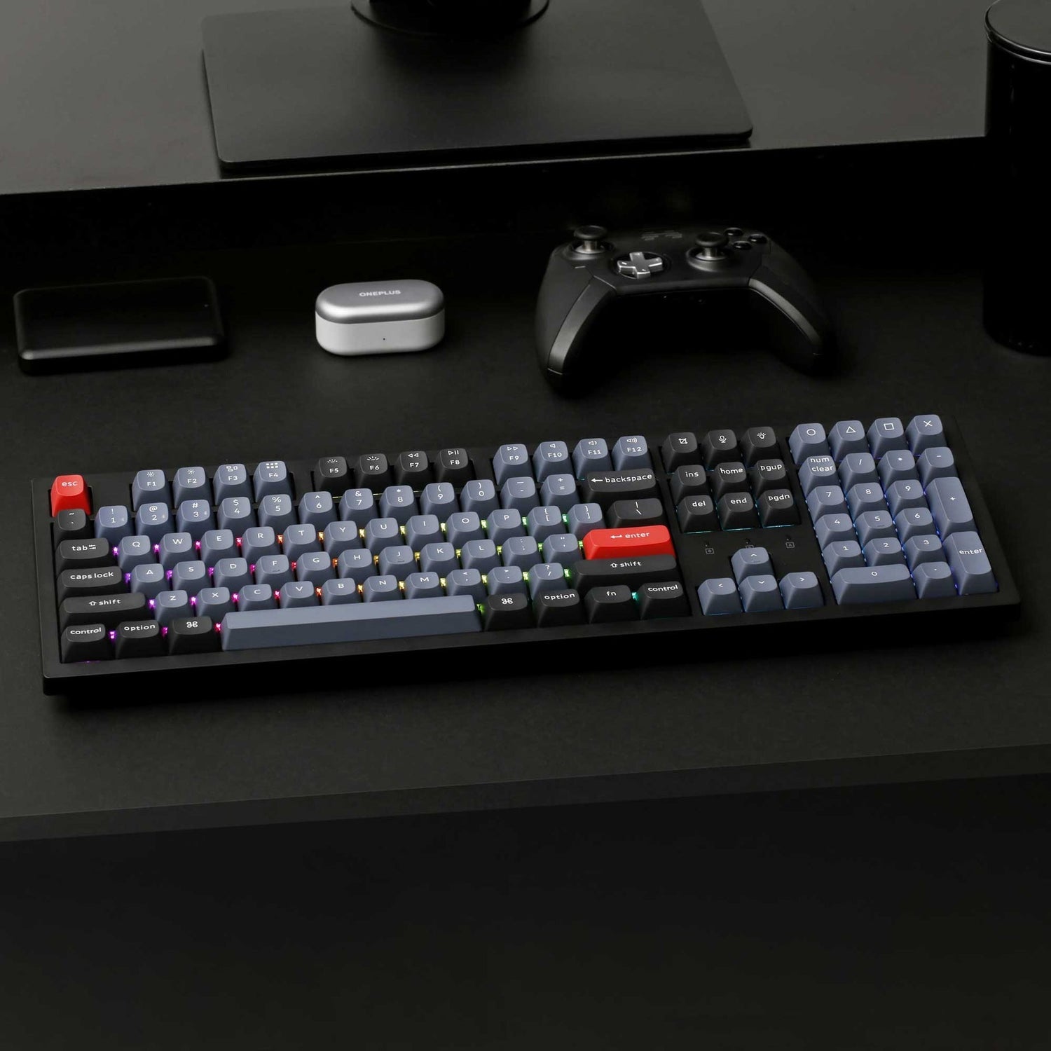 Teclado mecânico sem fio Keychron K10 Pro QMK/VIA (layout ANSI dos EUA)