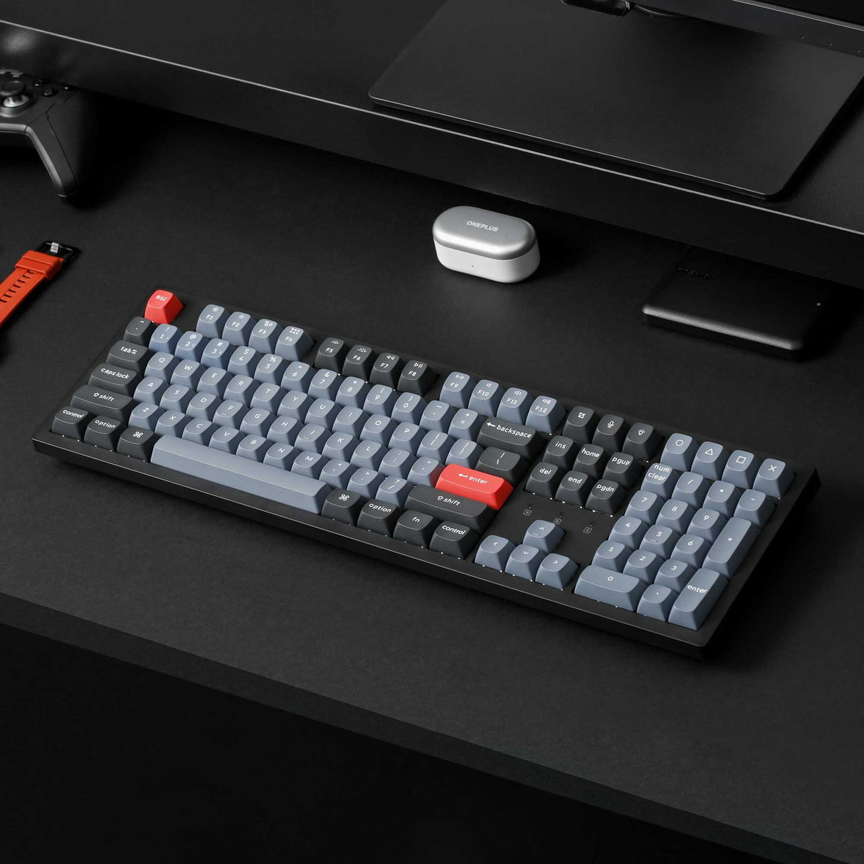 Teclado mecânico sem fio Keychron K10 Pro QMK/VIA (layout ANSI dos EUA)