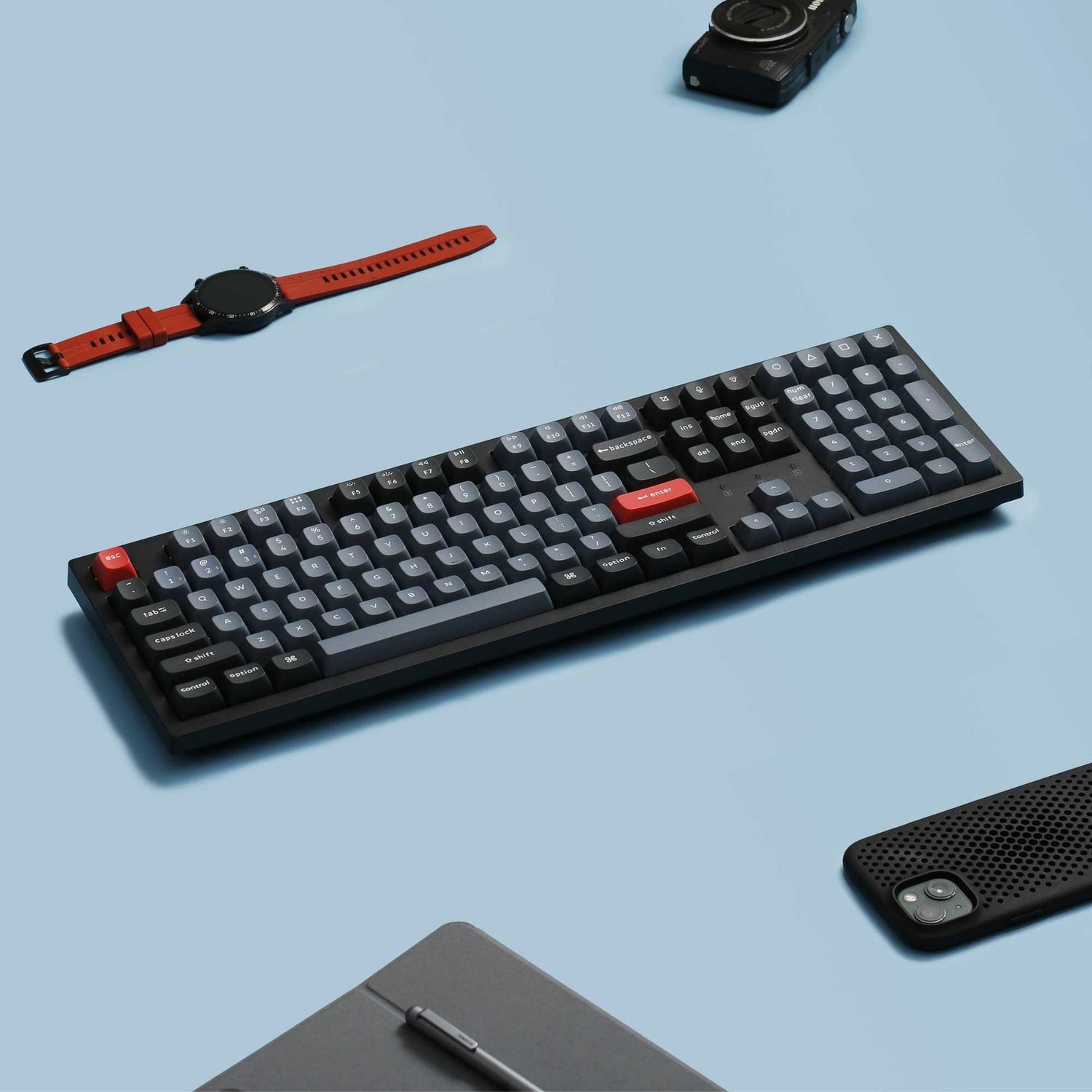 Teclado mecânico sem fio Keychron K10 Pro QMK/VIA (layout ANSI dos EUA)