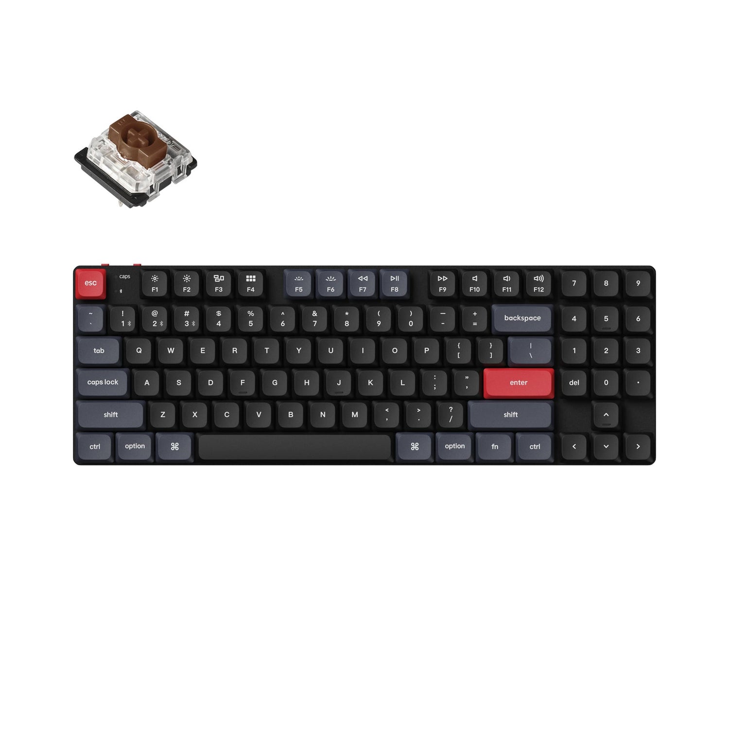 Teclado mecânico personalizado sem fio Keychron K13 Pro QMK/VIA