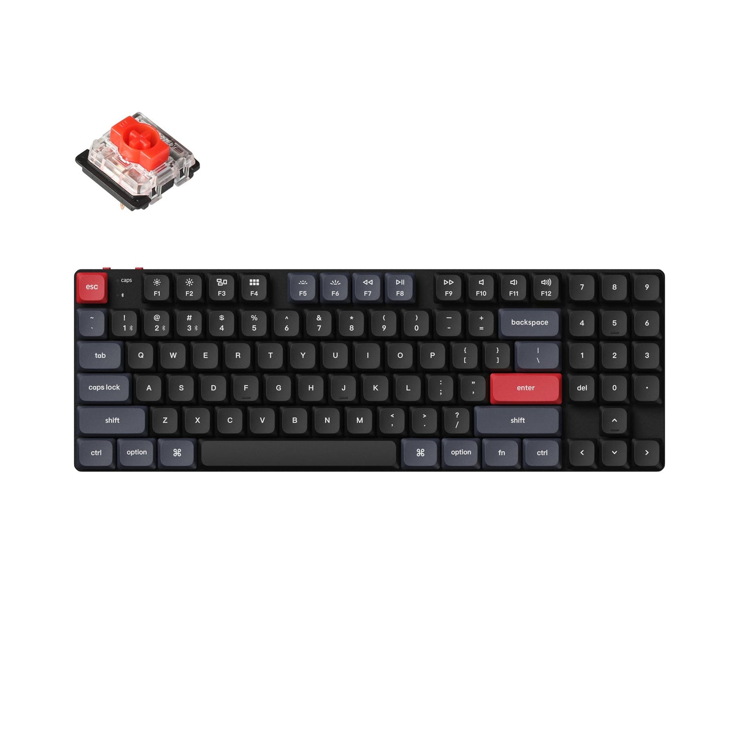 Teclado mecânico personalizado sem fio Keychron K13 Pro QMK/VIA
