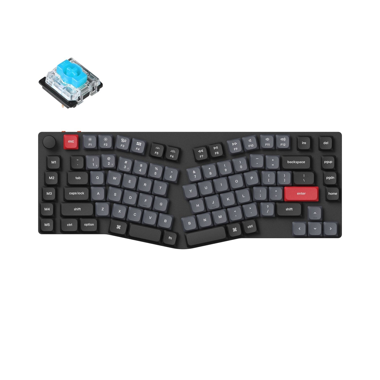 Keychron K15 Pro (Alice Layout) Teclado mecânico personalizado sem fio QMK/VIA