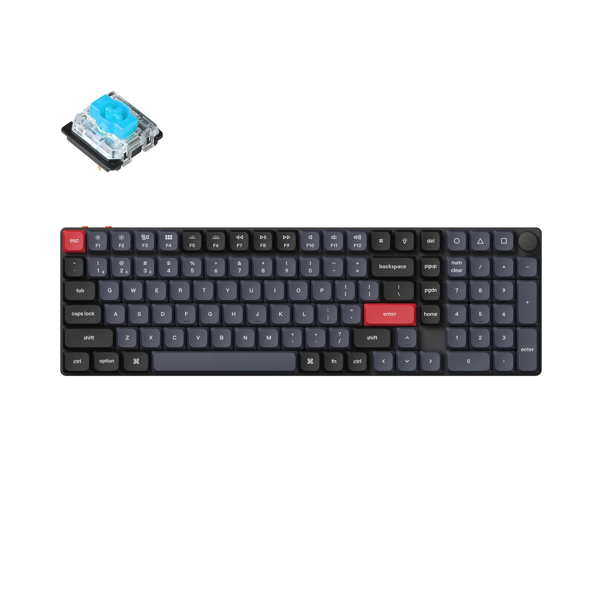 Teclado mecânico personalizado sem fio Keychron K17 Pro QMK/VIA