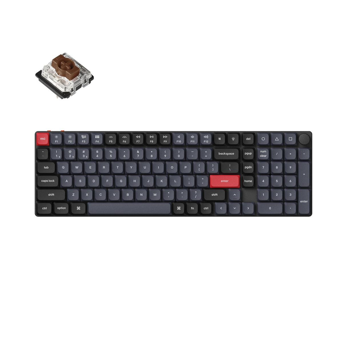Teclado mecânico personalizado sem fio Keychron K17 Pro QMK/VIA