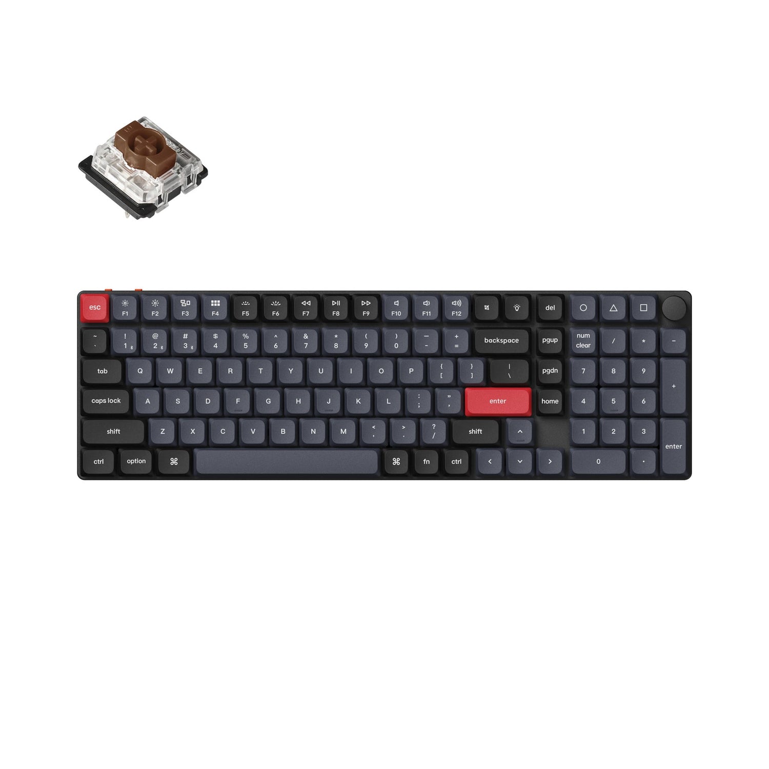 Teclado mecânico personalizado sem fio Keychron K17 Pro QMK/VIA