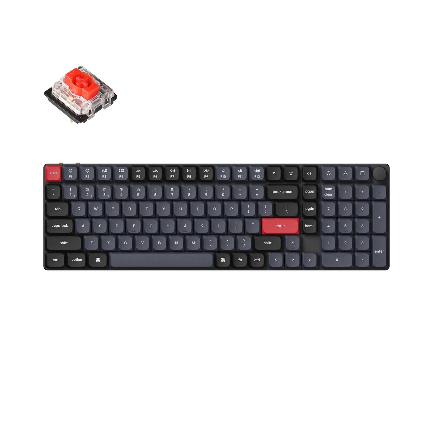 Teclado mecânico personalizado sem fio Keychron K17 Pro QMK/VIA