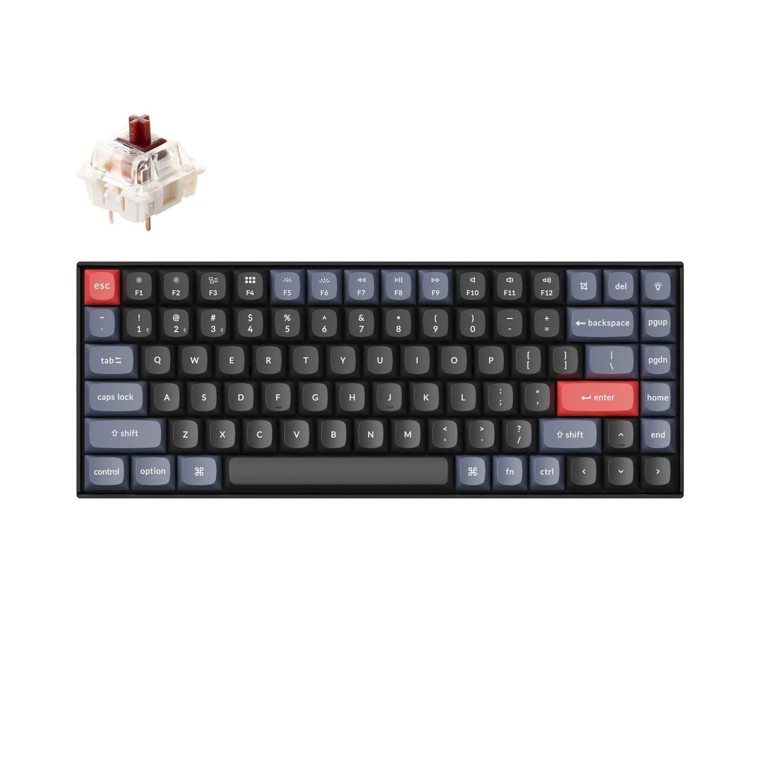 Teclado mecânico sem fio Keychron K2 Pro QMK/VIA (layout ANSI dos EUA)