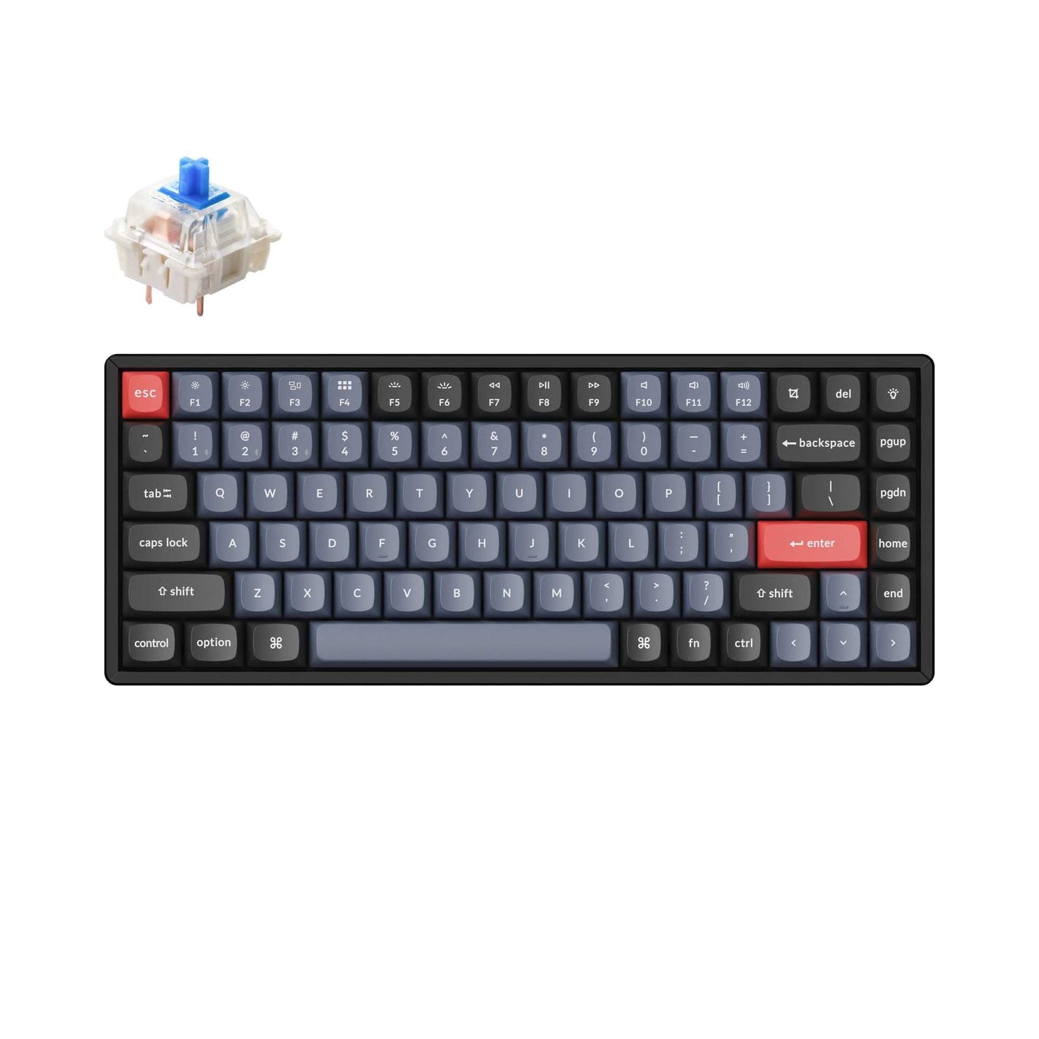 Teclado mecânico sem fio Keychron K2 Pro QMK/VIA (layout ANSI dos EUA)