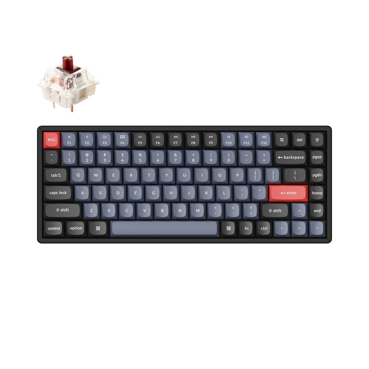 Teclado mecânico sem fio Keychron K2 Pro QMK/VIA (layout ANSI dos EUA)