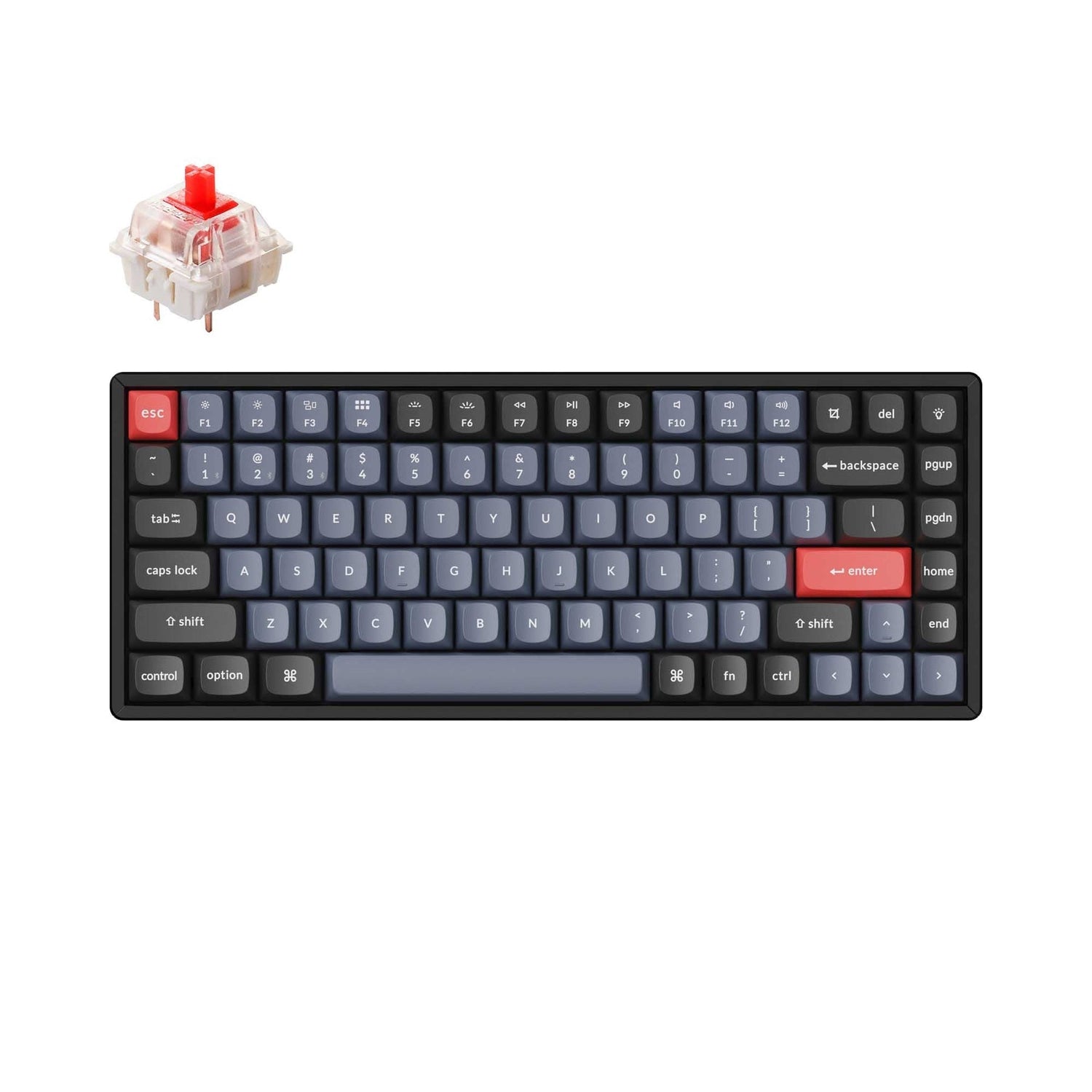 Teclado mecânico sem fio Keychron K2 Pro QMK/VIA (layout ANSI dos EUA)