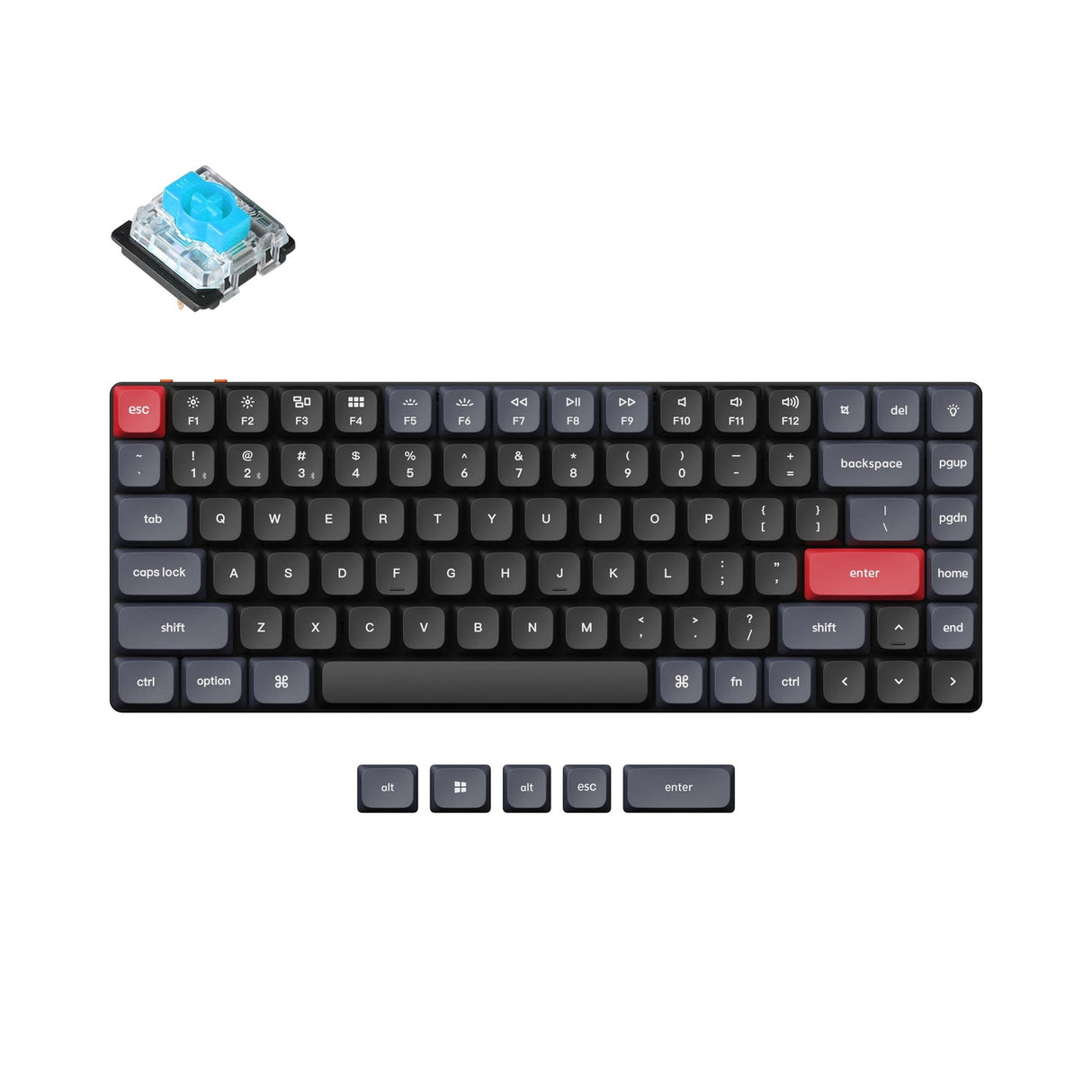 Teclado mecânico personalizado sem fio Keychron K3 Pro QMK/VIA (layout ANSI dos EUA)