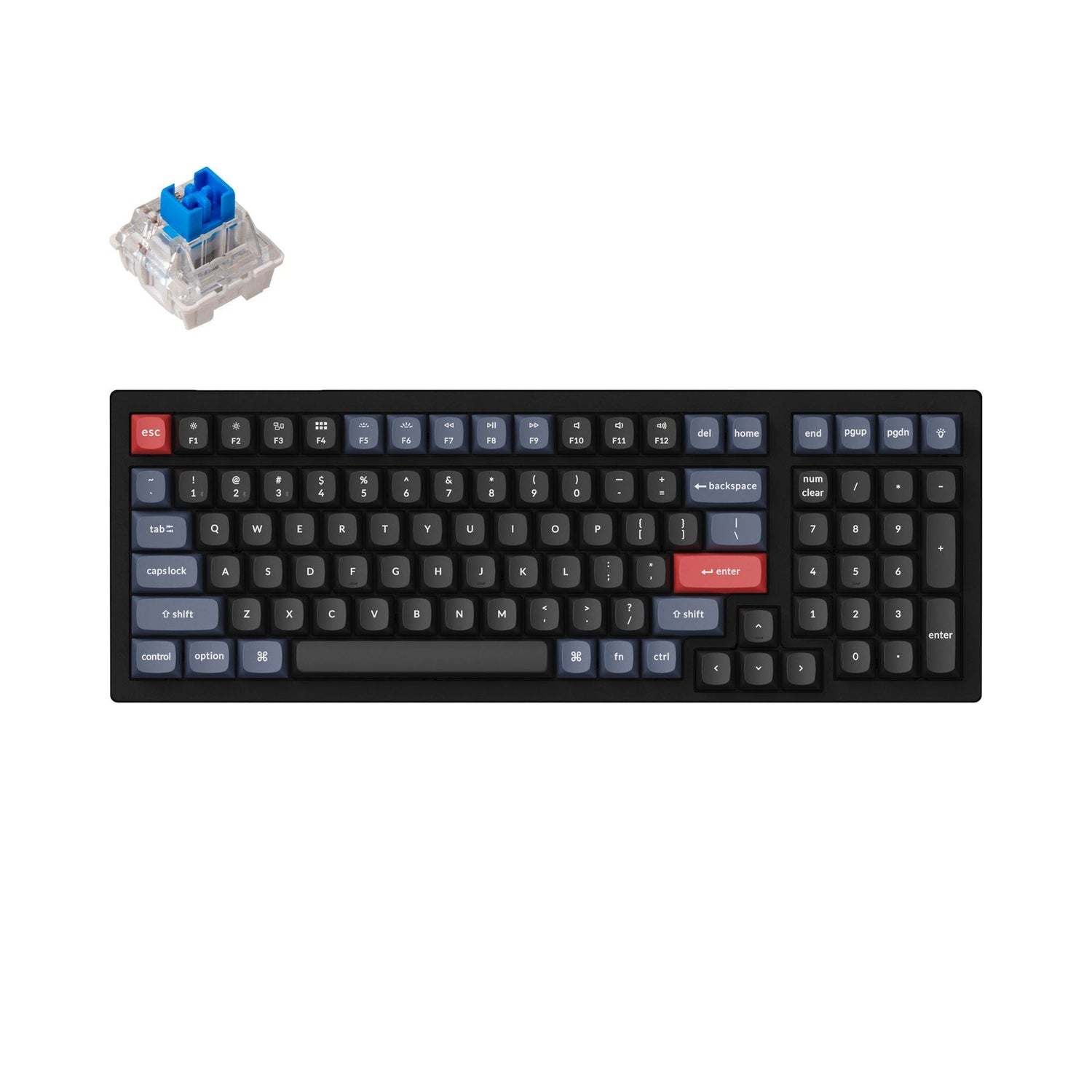 Teclado mecânico sem fio Keychron K4 Pro QMK/VIA (layout ANSI dos EUA)