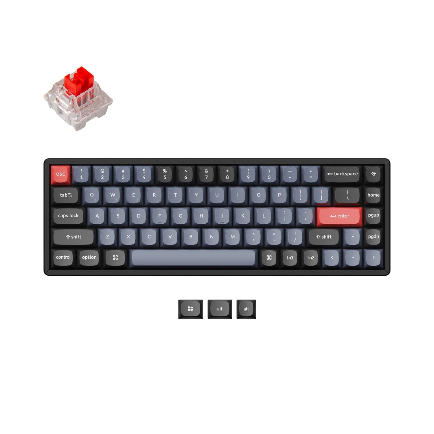 Teclado mecânico personalizado sem fio Keychron K6 Pro QMK/VIA (layout ANSI dos EUA)