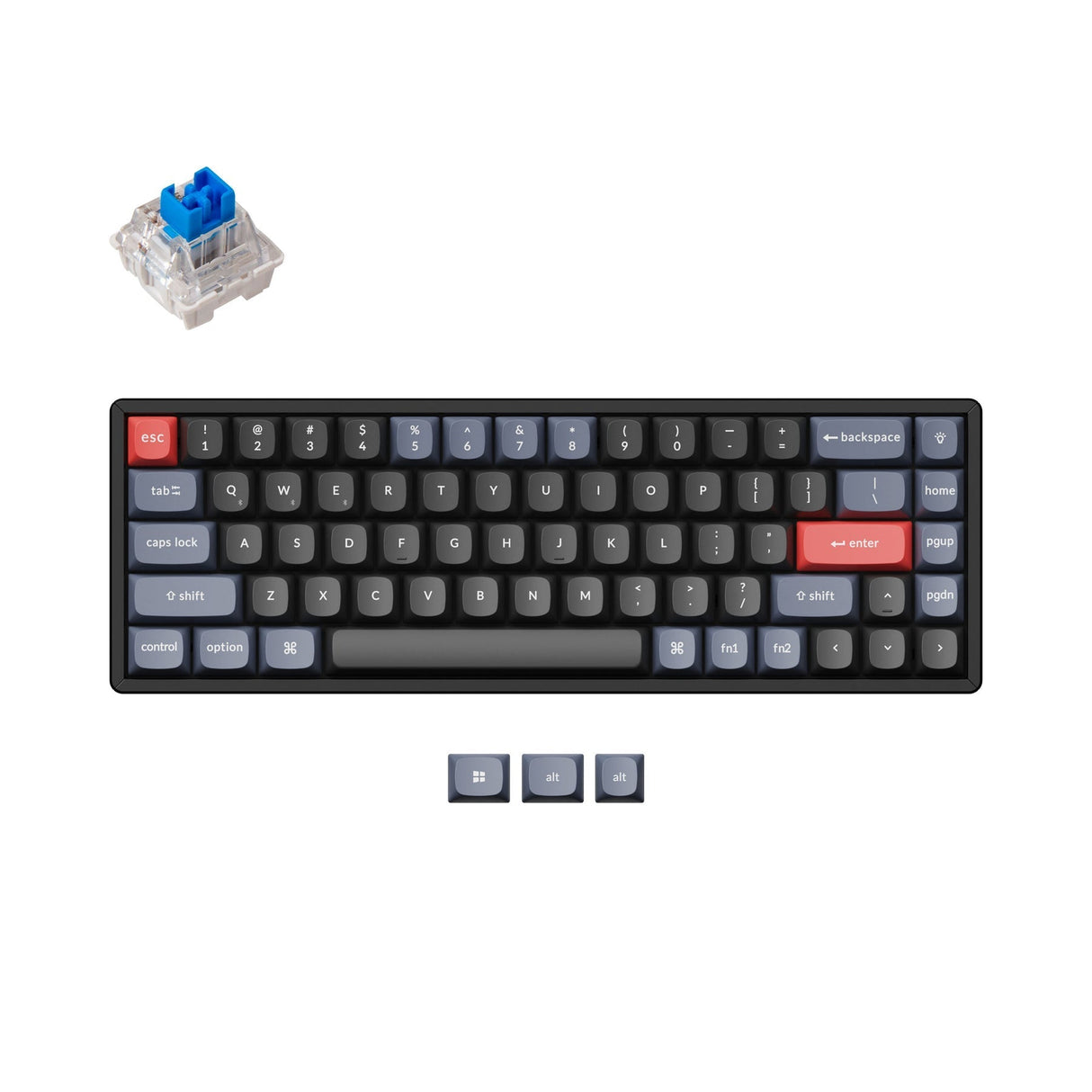 Teclado mecânico personalizado sem fio Keychron K6 Pro QMK/VIA (layout ANSI dos EUA)