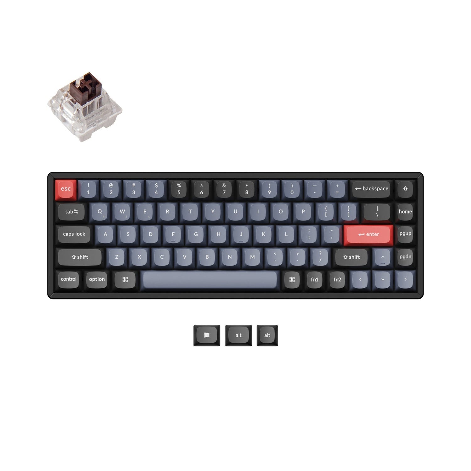 Teclado mecânico personalizado sem fio Keychron K6 Pro QMK/VIA (layout ANSI dos EUA)