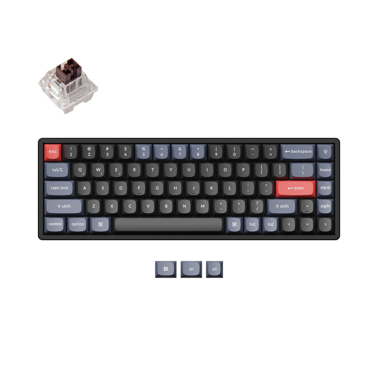 Teclado mecânico personalizado sem fio Keychron K6 Pro QMK/VIA (layout ANSI dos EUA)