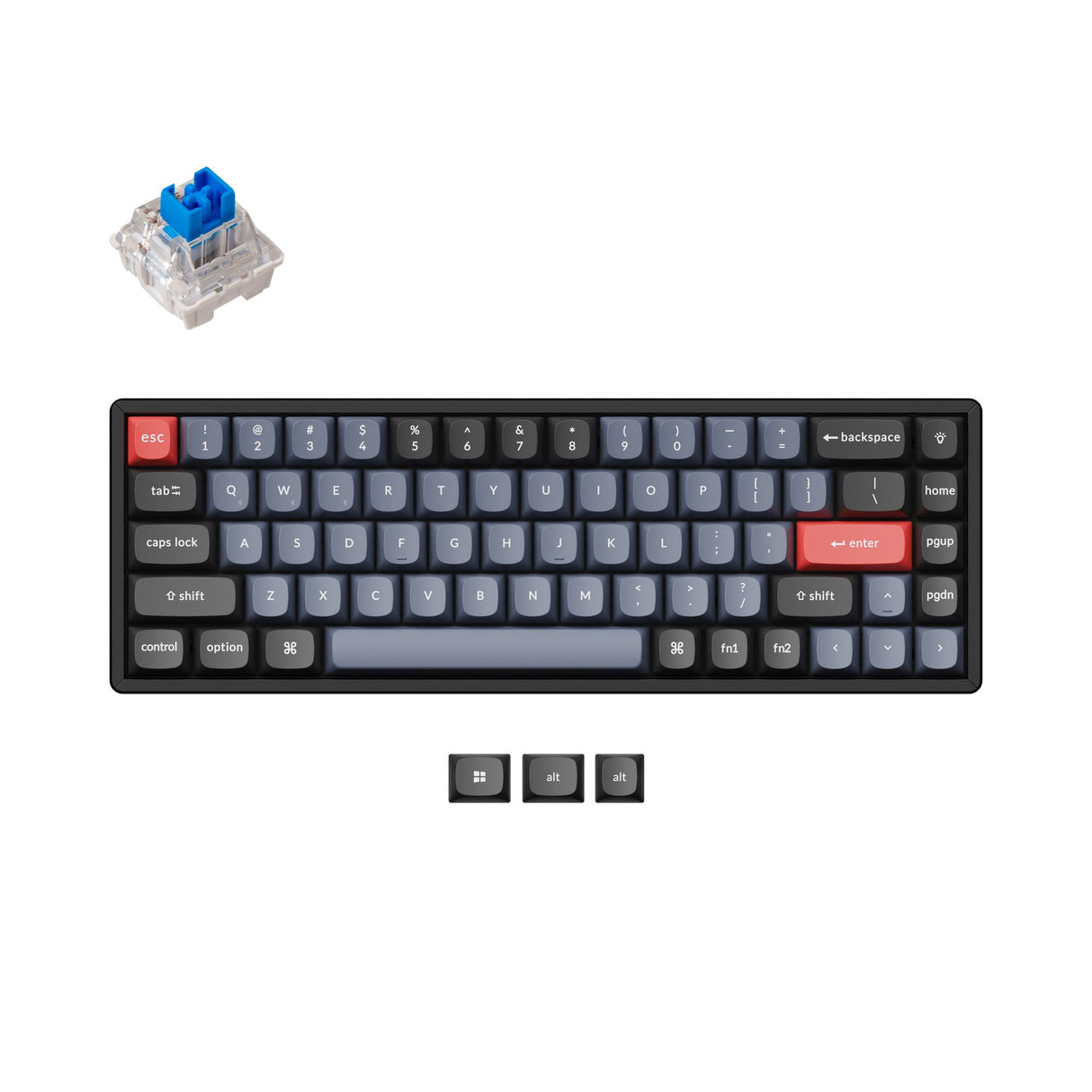 Teclado mecânico personalizado sem fio Keychron K6 Pro QMK/VIA (layout ANSI dos EUA)