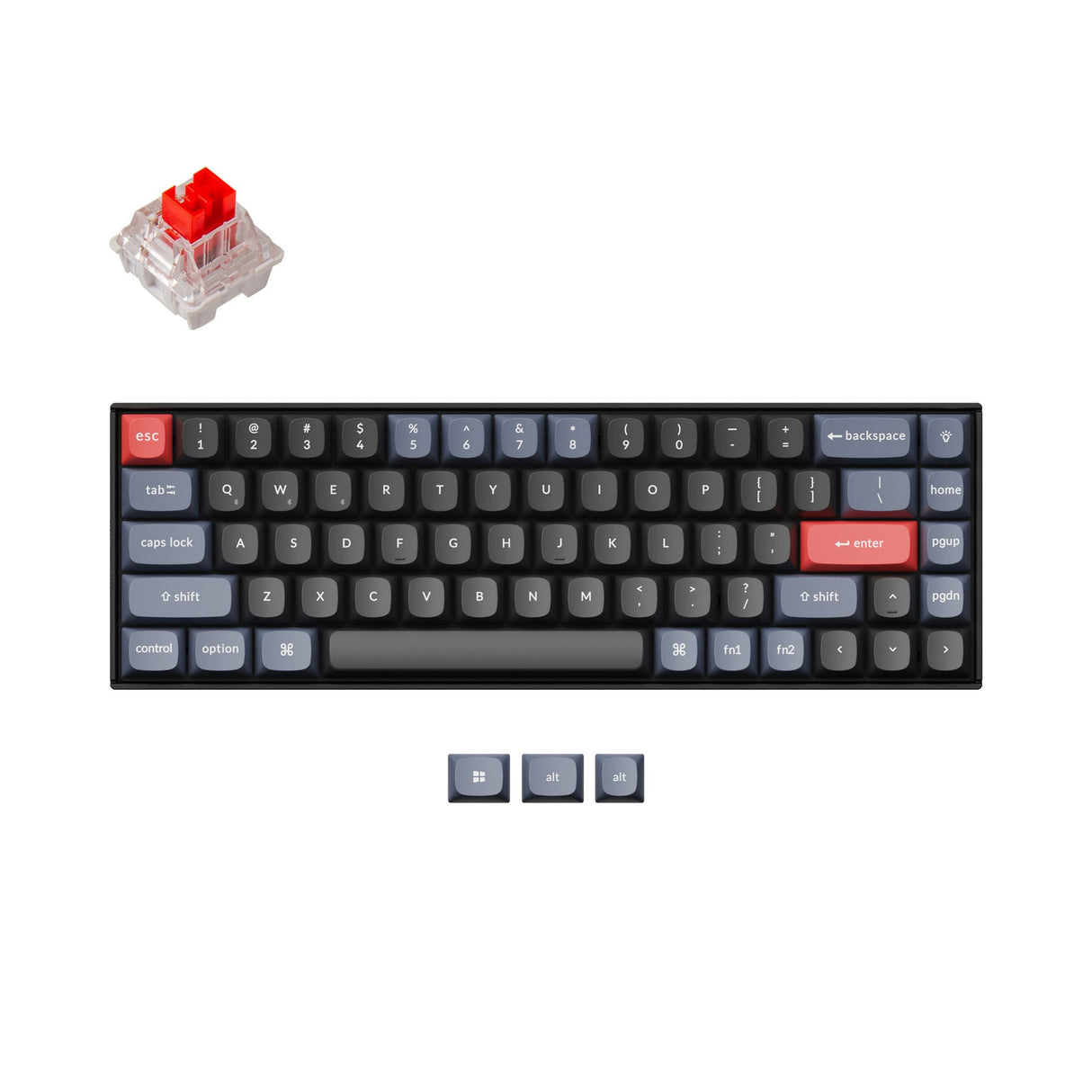 Teclado mecânico personalizado sem fio Keychron K6 Pro QMK/VIA (layout ANSI dos EUA)