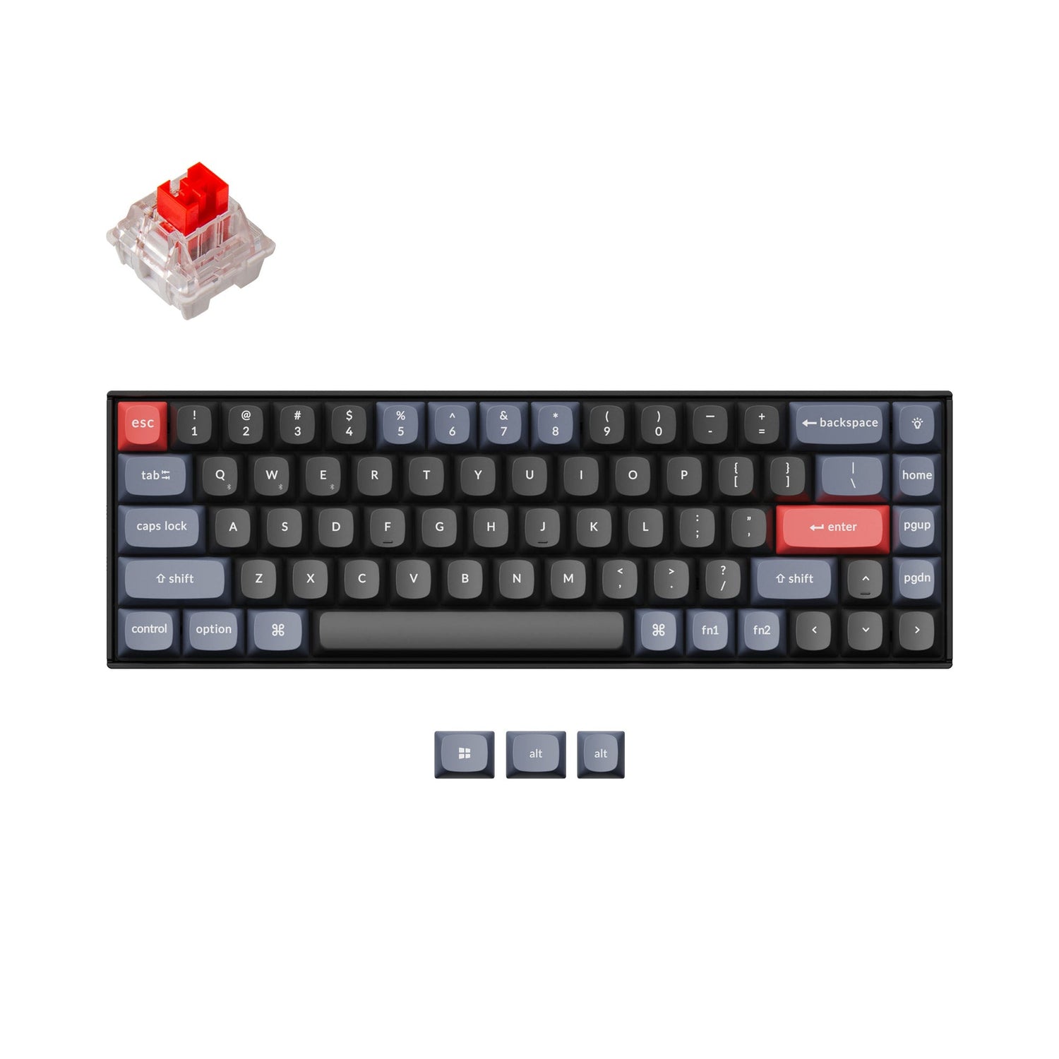 Teclado mecânico personalizado sem fio Keychron K6 Pro QMK/VIA (layout ANSI dos EUA)