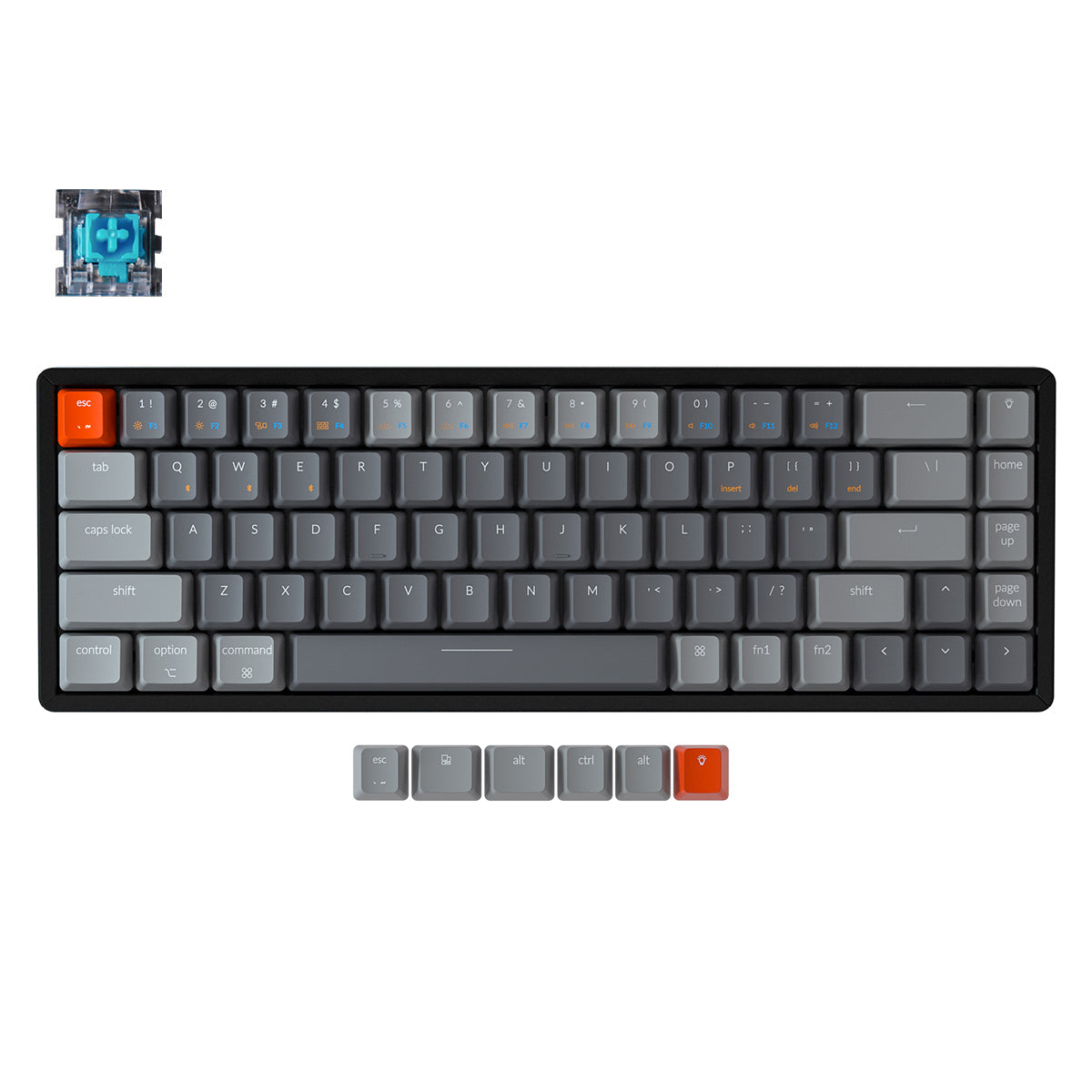 Teclado mecânico sem fio Keychron K6 (layout ANSI dos EUA)