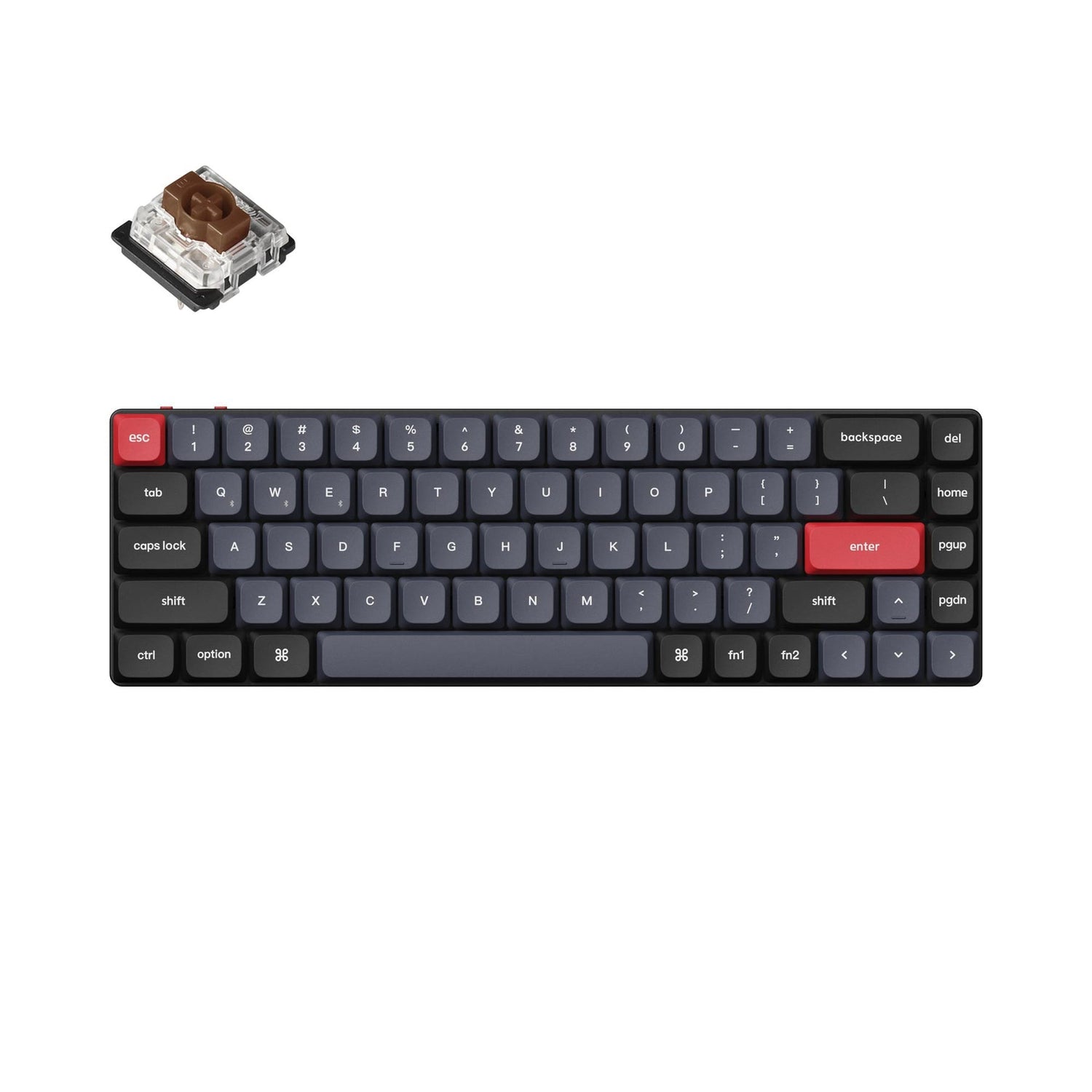 Teclado mecânico personalizado sem fio Keychron K7 Pro QMK/VIA