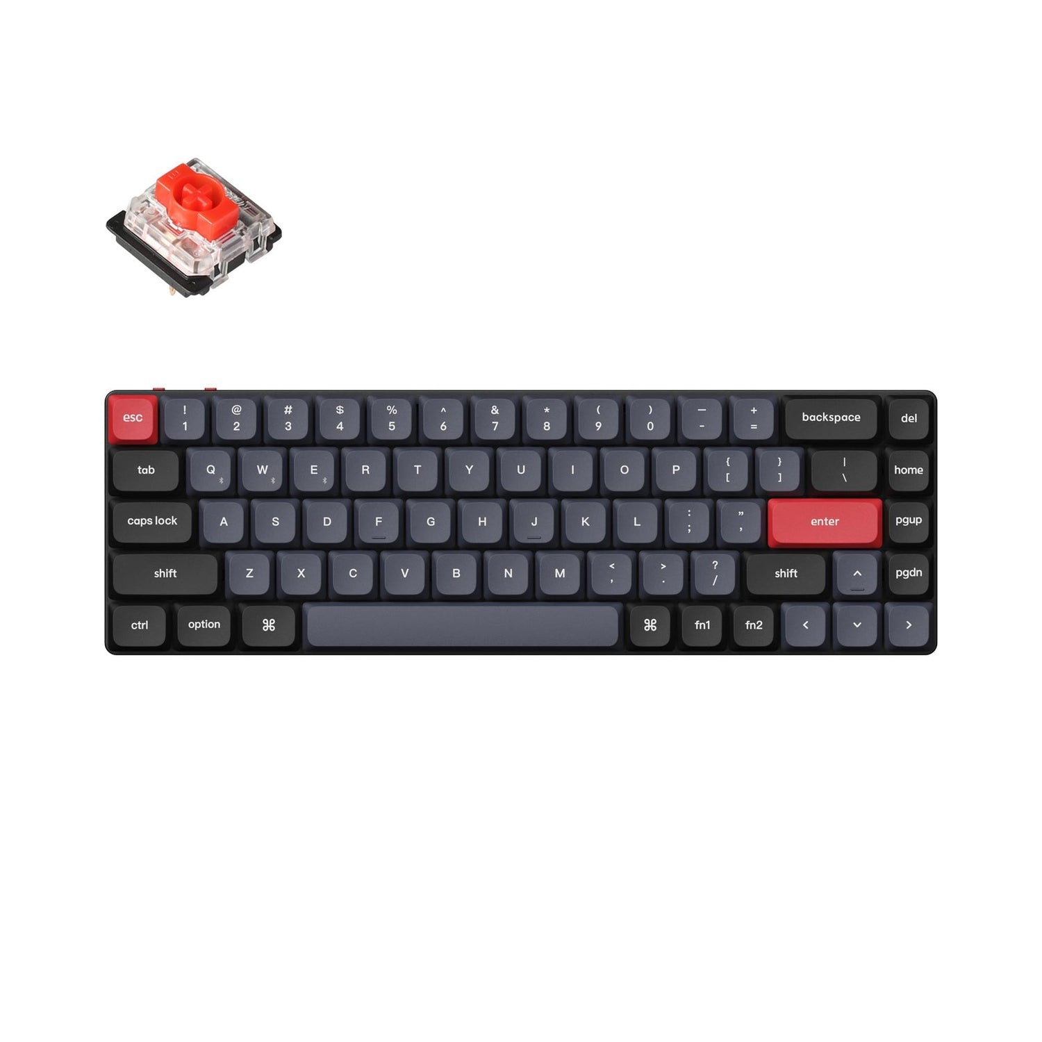 Teclado mecânico personalizado sem fio Keychron K7 Pro QMK/VIA