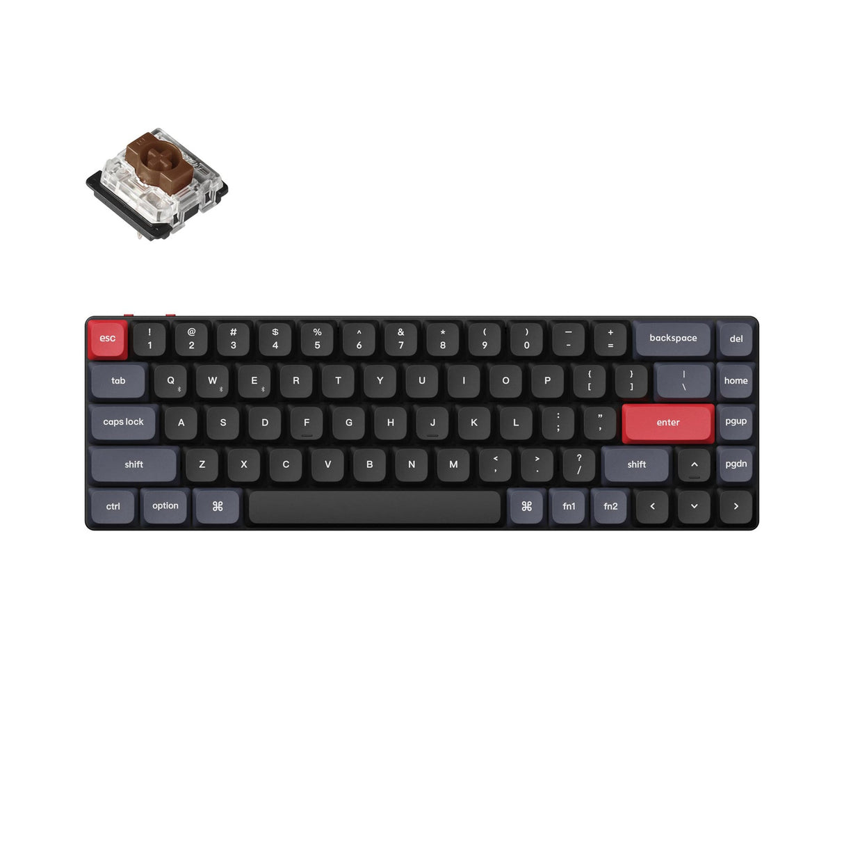 Teclado mecânico personalizado sem fio Keychron K7 Pro QMK/VIA