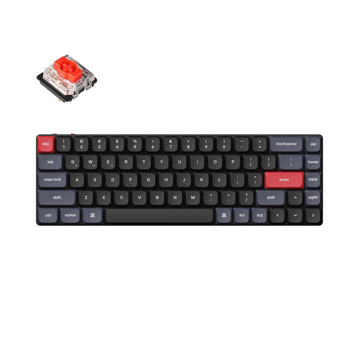 Teclado mecânico personalizado sem fio Keychron K7 Pro QMK/VIA
