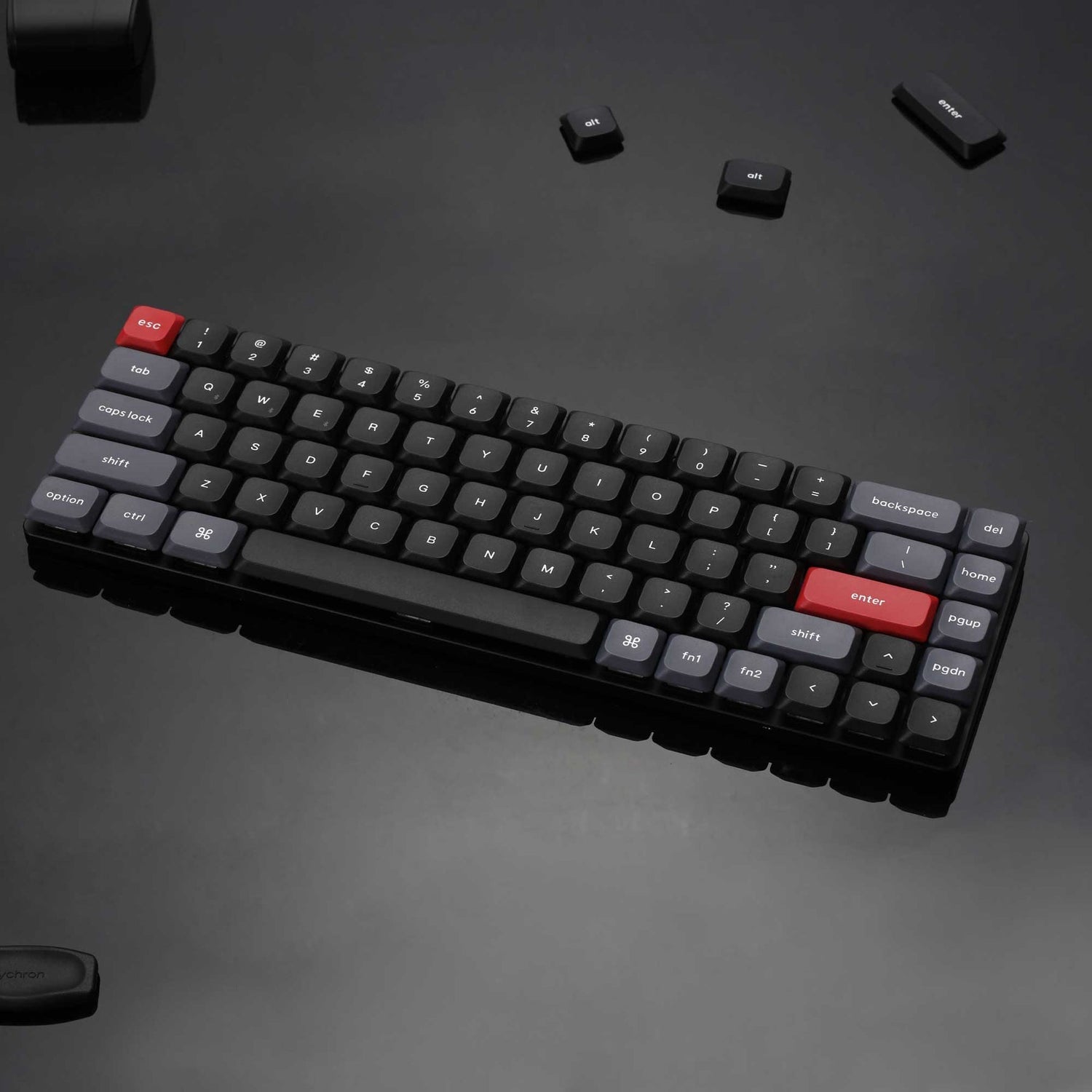 Teclado mecânico personalizado sem fio Keychron K7 Pro QMK/VIA