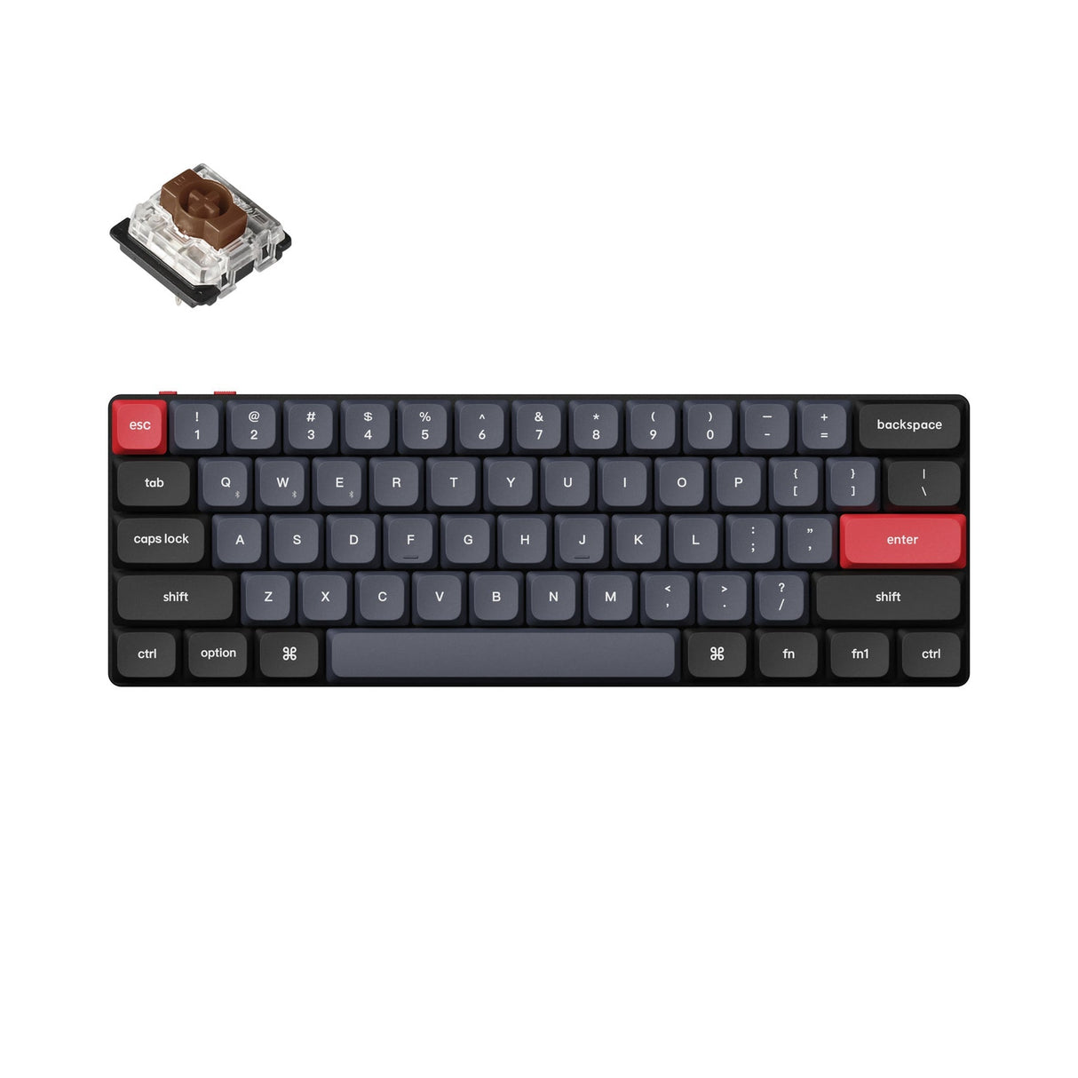 Teclado mecânico personalizado sem fio Keychron K9 Pro QMK/VIA