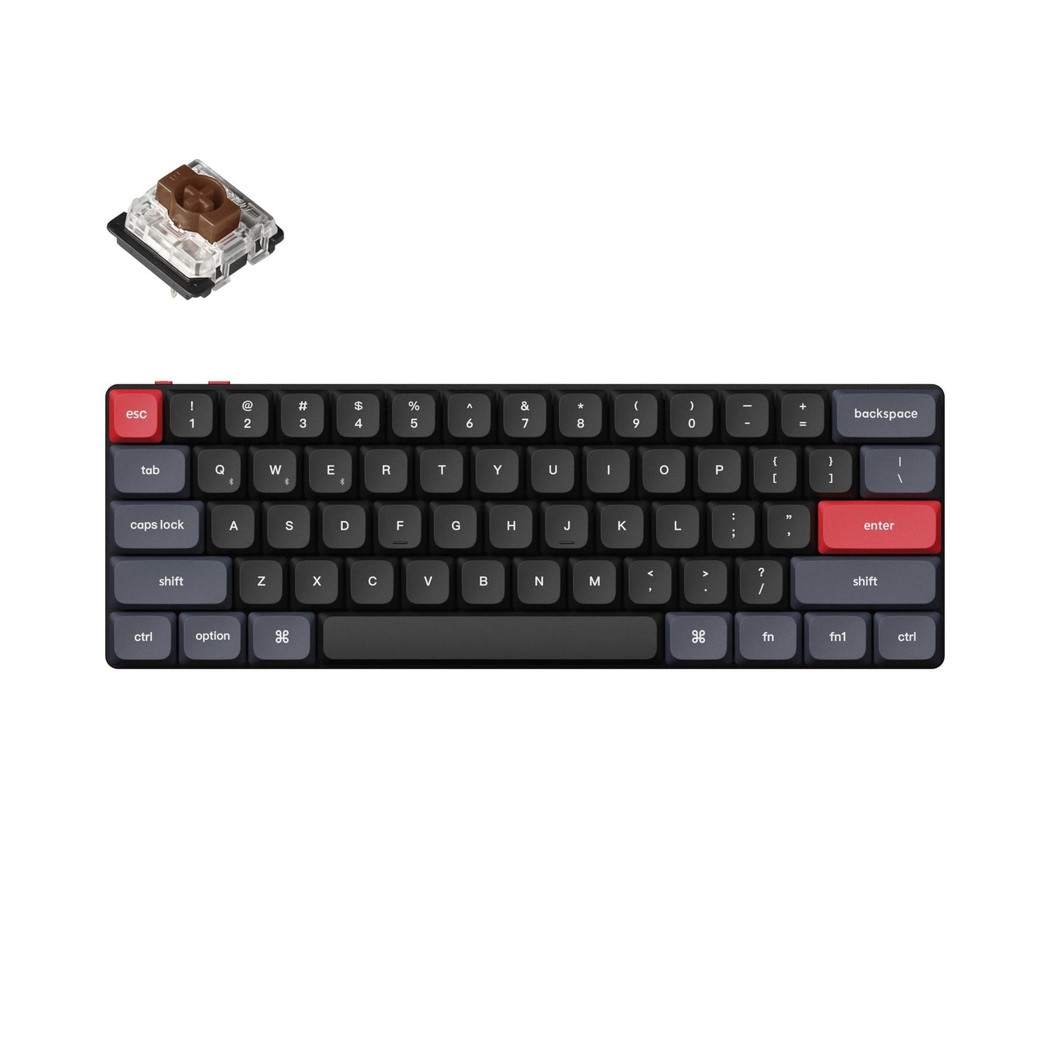Teclado mecânico personalizado sem fio Keychron K9 Pro QMK/VIA