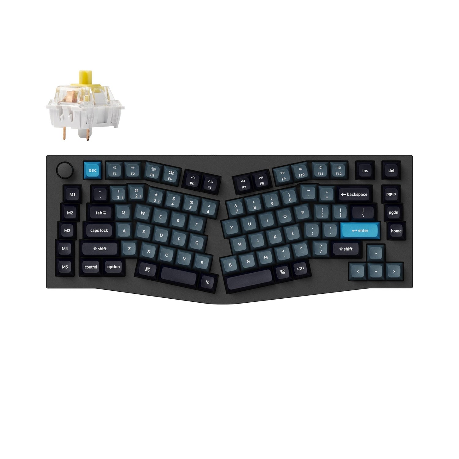Keychron Q10 Pro (Alice Layout) Teclado mecânico personalizado sem fio QMK/VIA