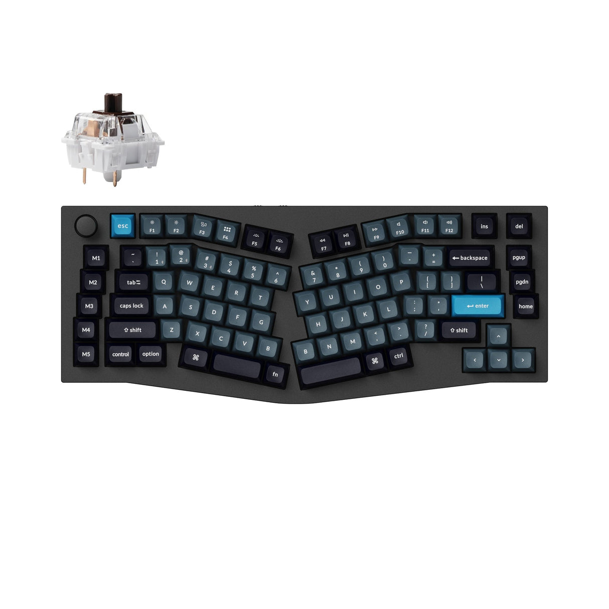 Keychron Q10 Pro (Alice Layout) Teclado mecânico personalizado sem fio QMK/VIA