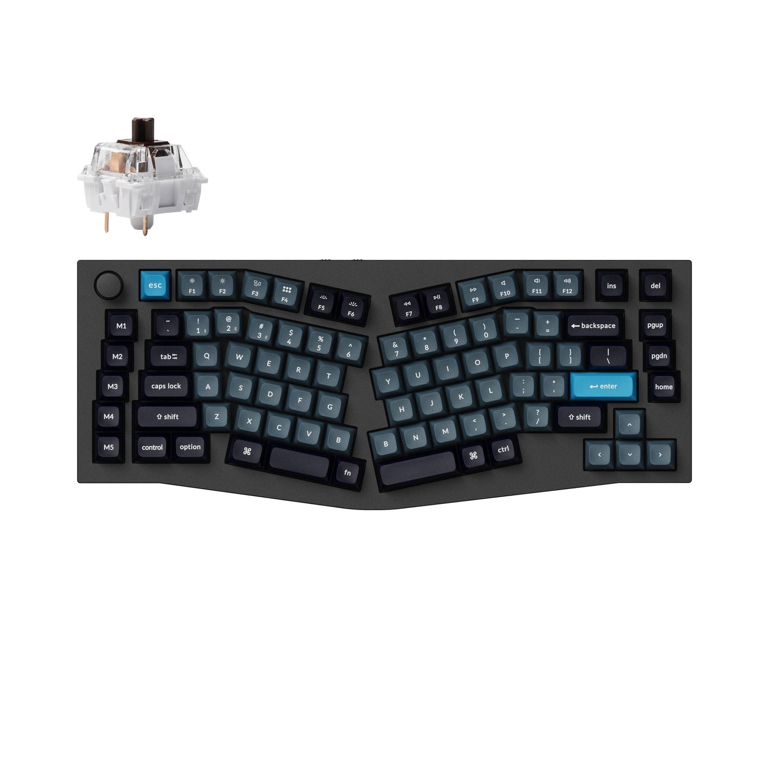 Keychron Q10 Pro (Alice Layout) Teclado mecânico personalizado sem fio QMK/VIA