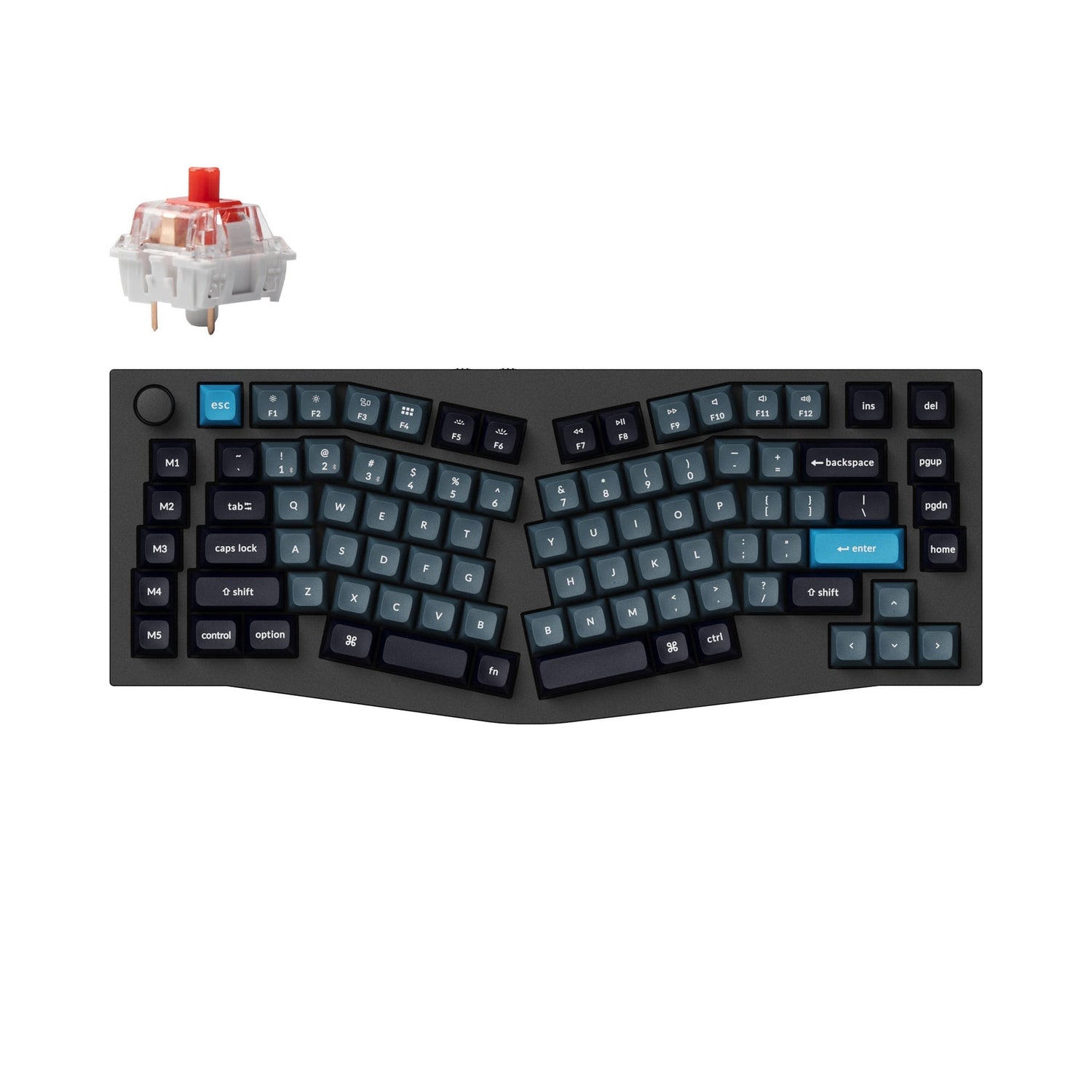 Keychron Q10 Pro (Alice Layout) Teclado mecânico personalizado sem fio QMK/VIA