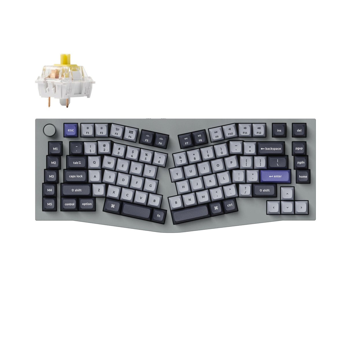 Keychron Q10 Pro (Alice Layout) Teclado mecânico personalizado sem fio QMK/VIA